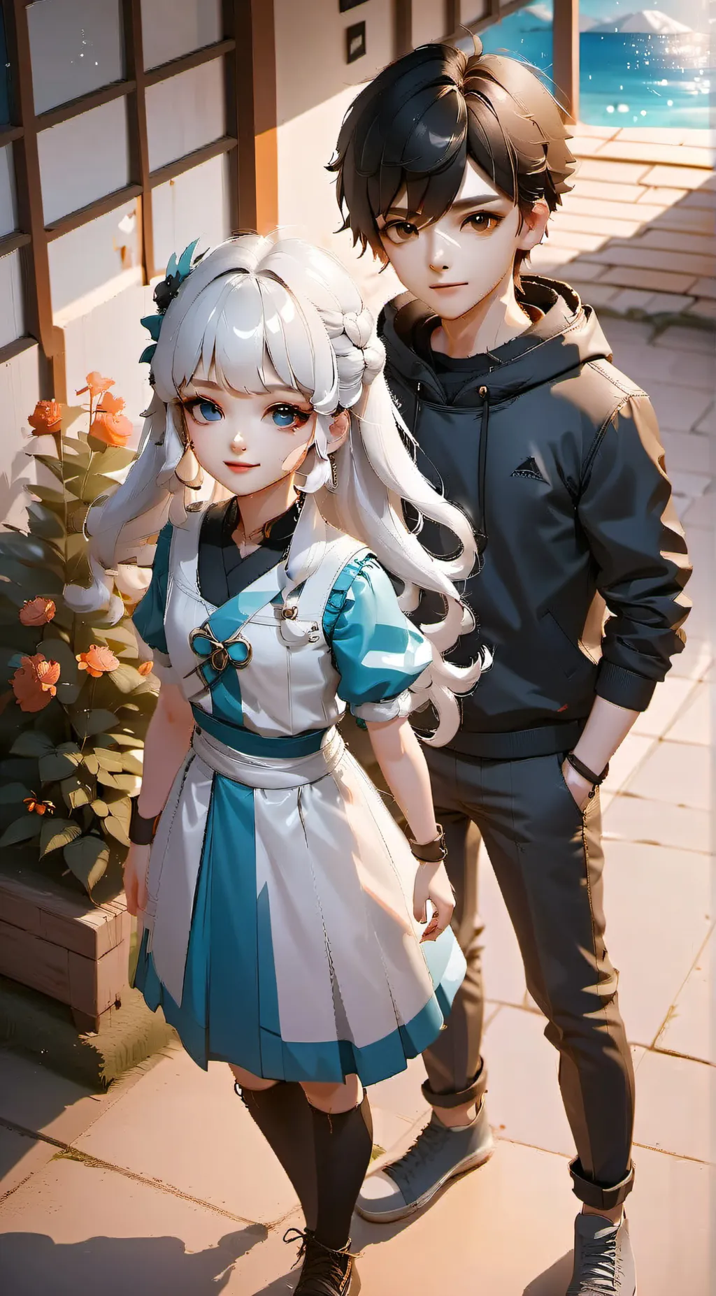 ai character: 🌗James&Mia🌓 background