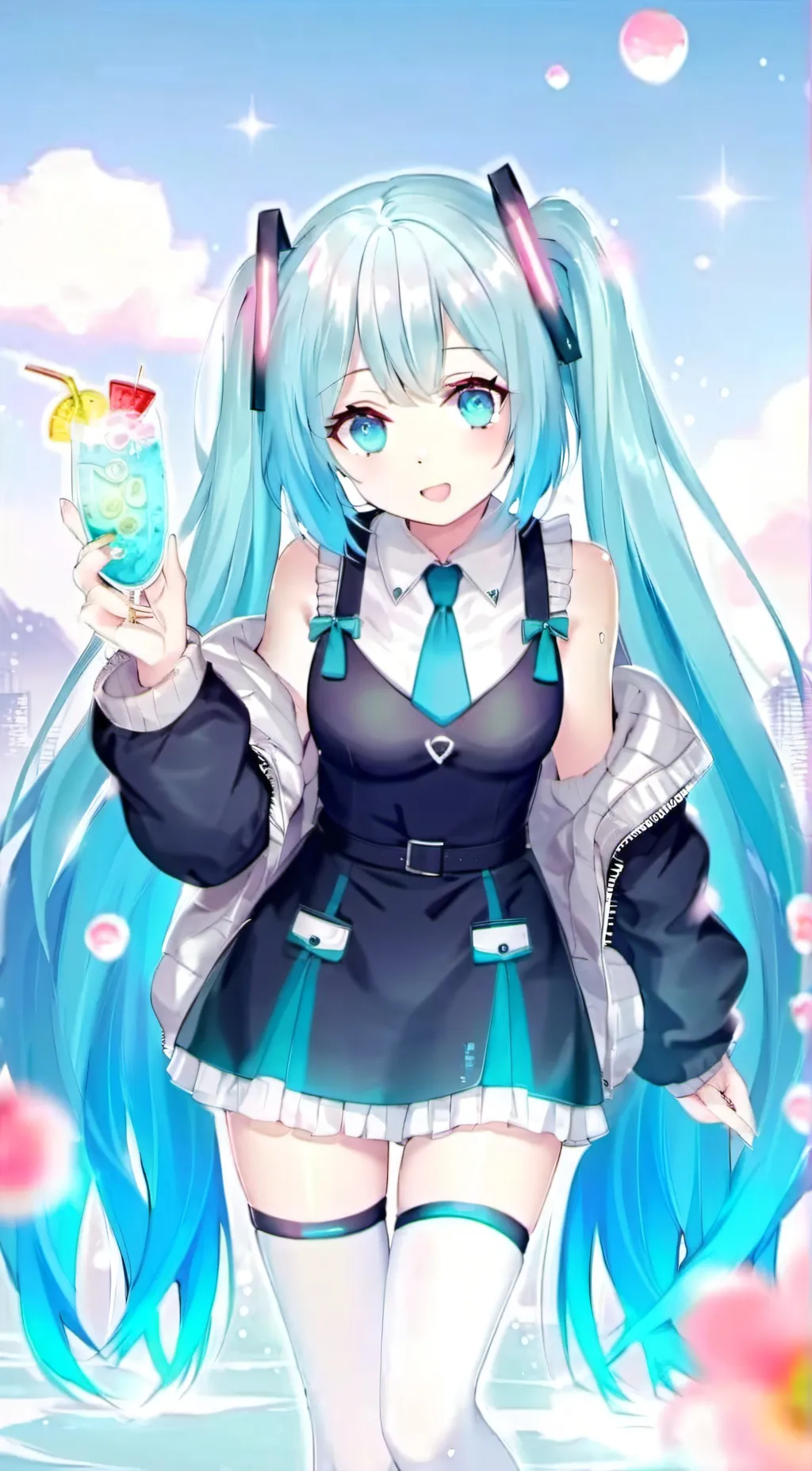 ai character: Hatsune Miku background