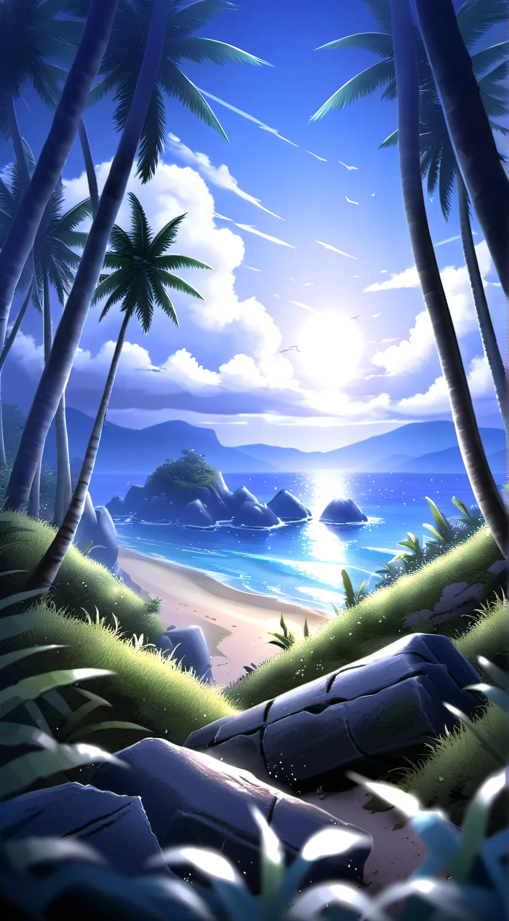 ai character: JJK BEACH DAY!!!! background