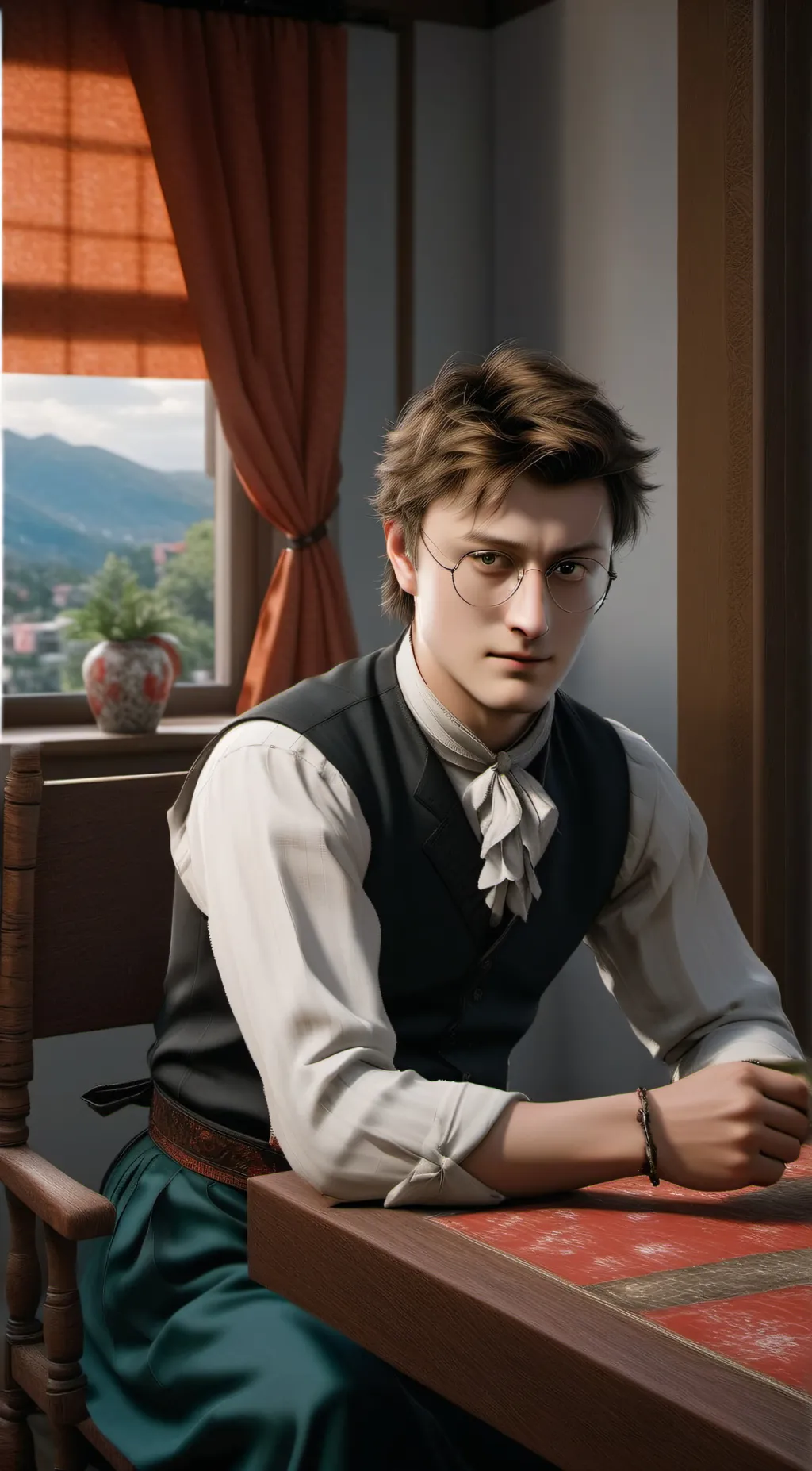 ai character: Hogwarts background