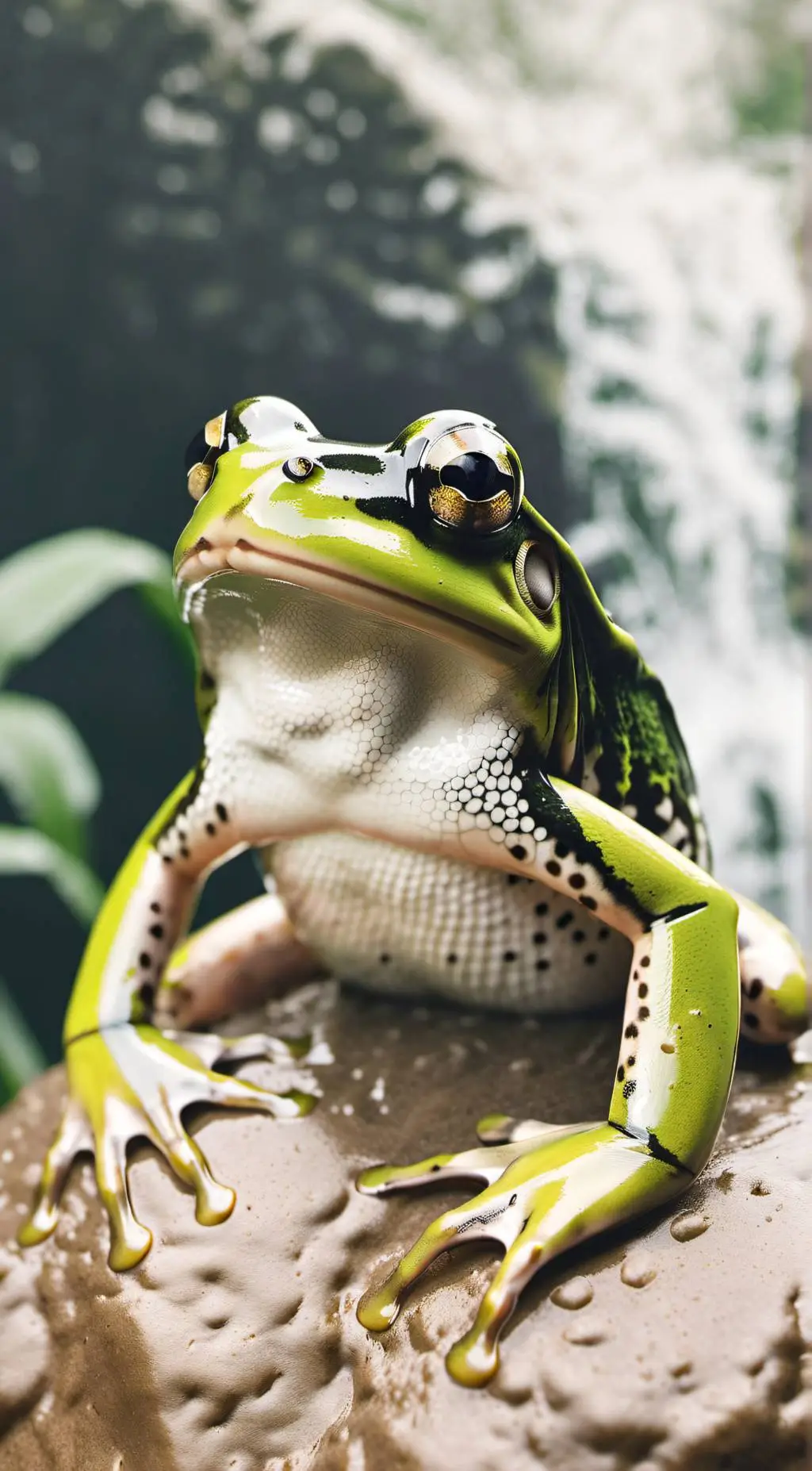 ai character: Larry the Frog background