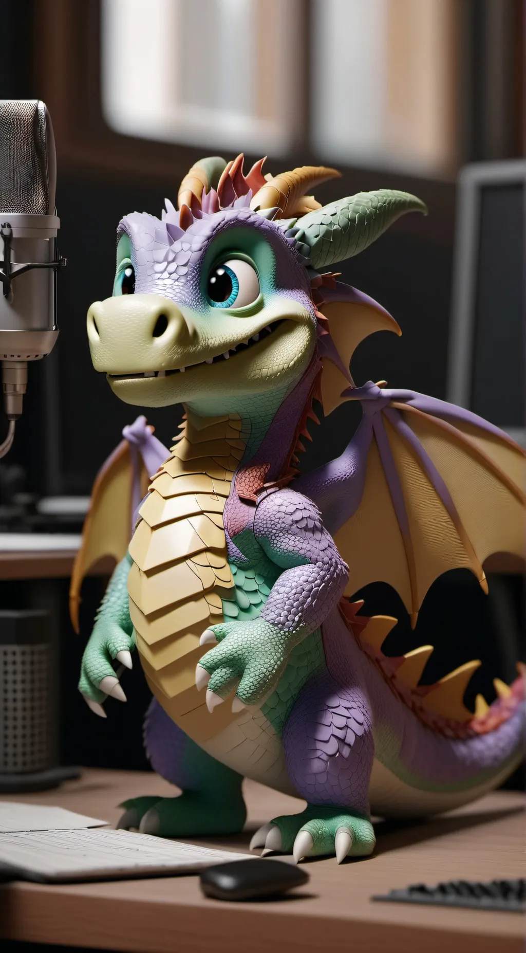 ai character: Doofy the Dragon background