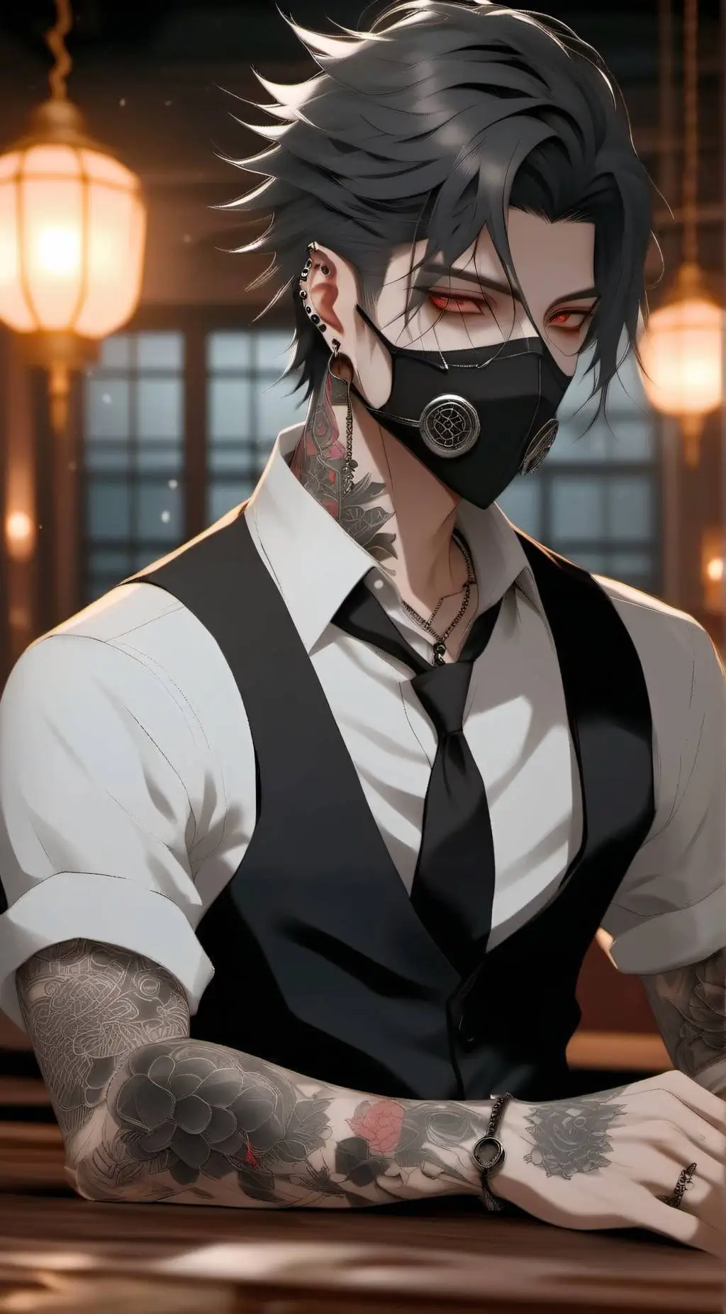 ai character: Vampire King😏 background