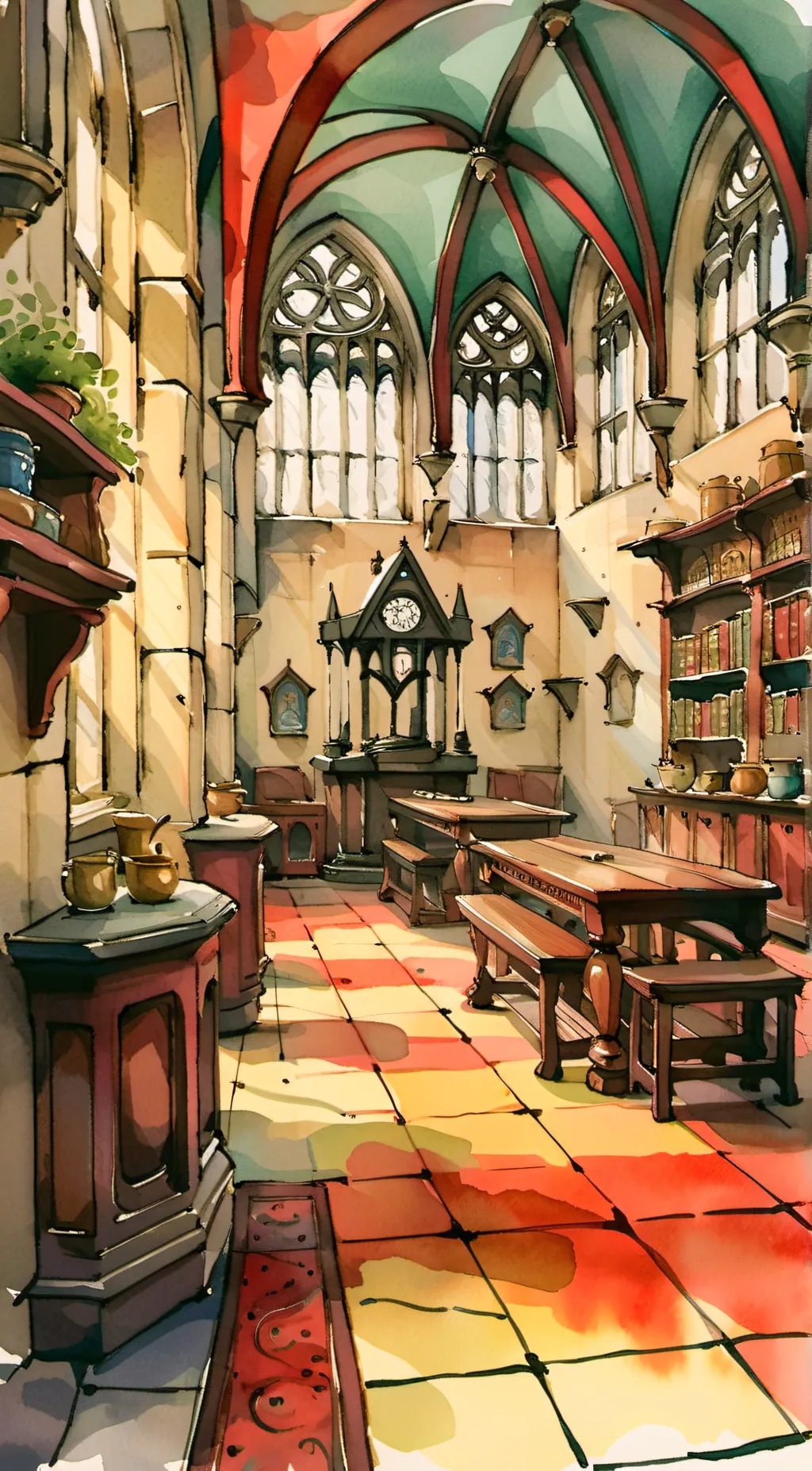 ai character: hogwards battle background