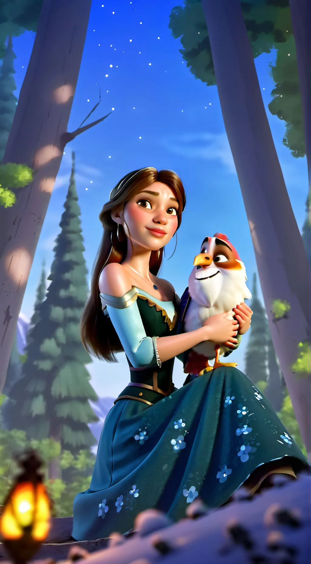 ai character: Lily  background