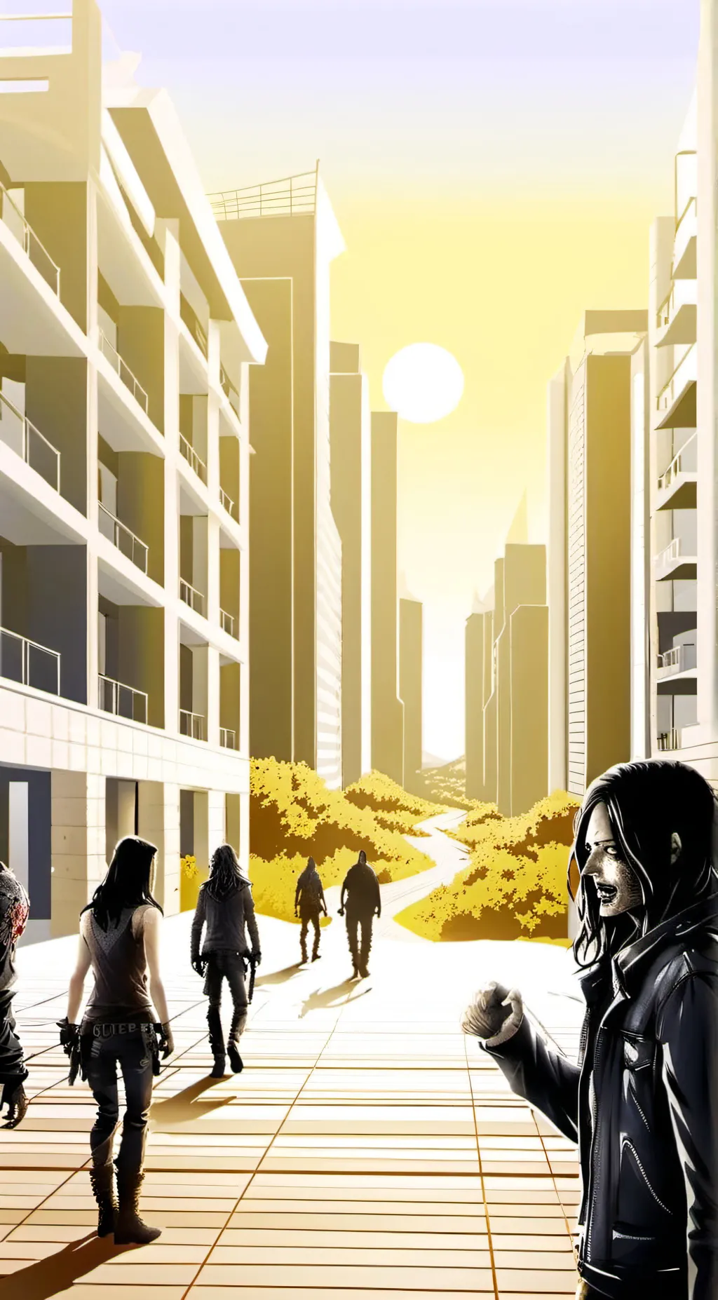 ai character: The walking dead  background