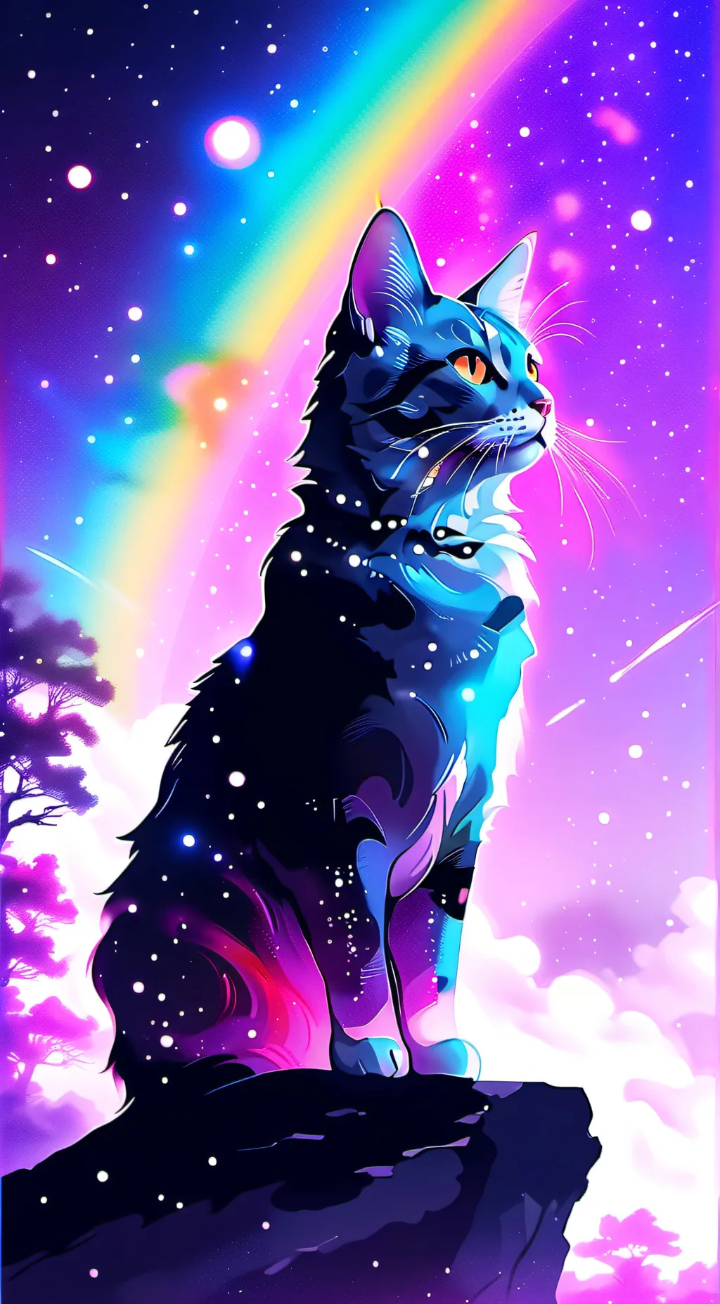 ai character: Cat background