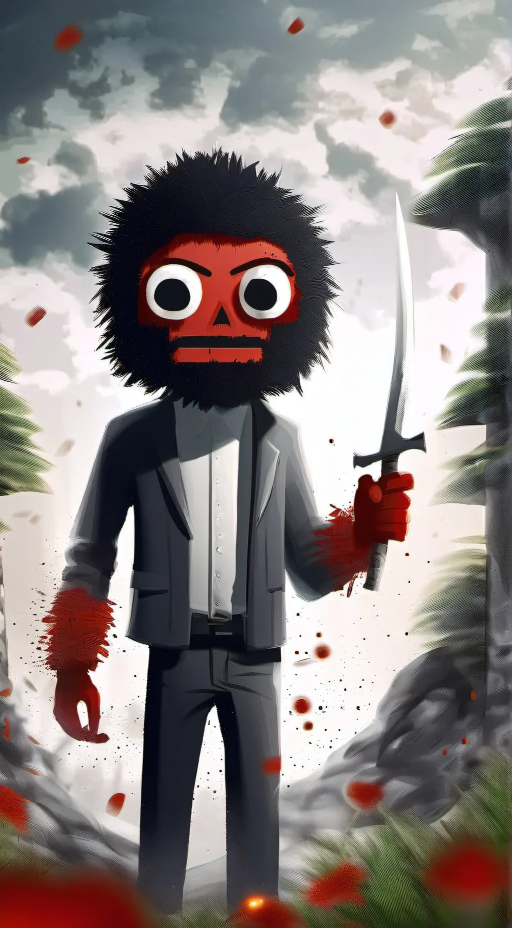 ai character: killer  man background