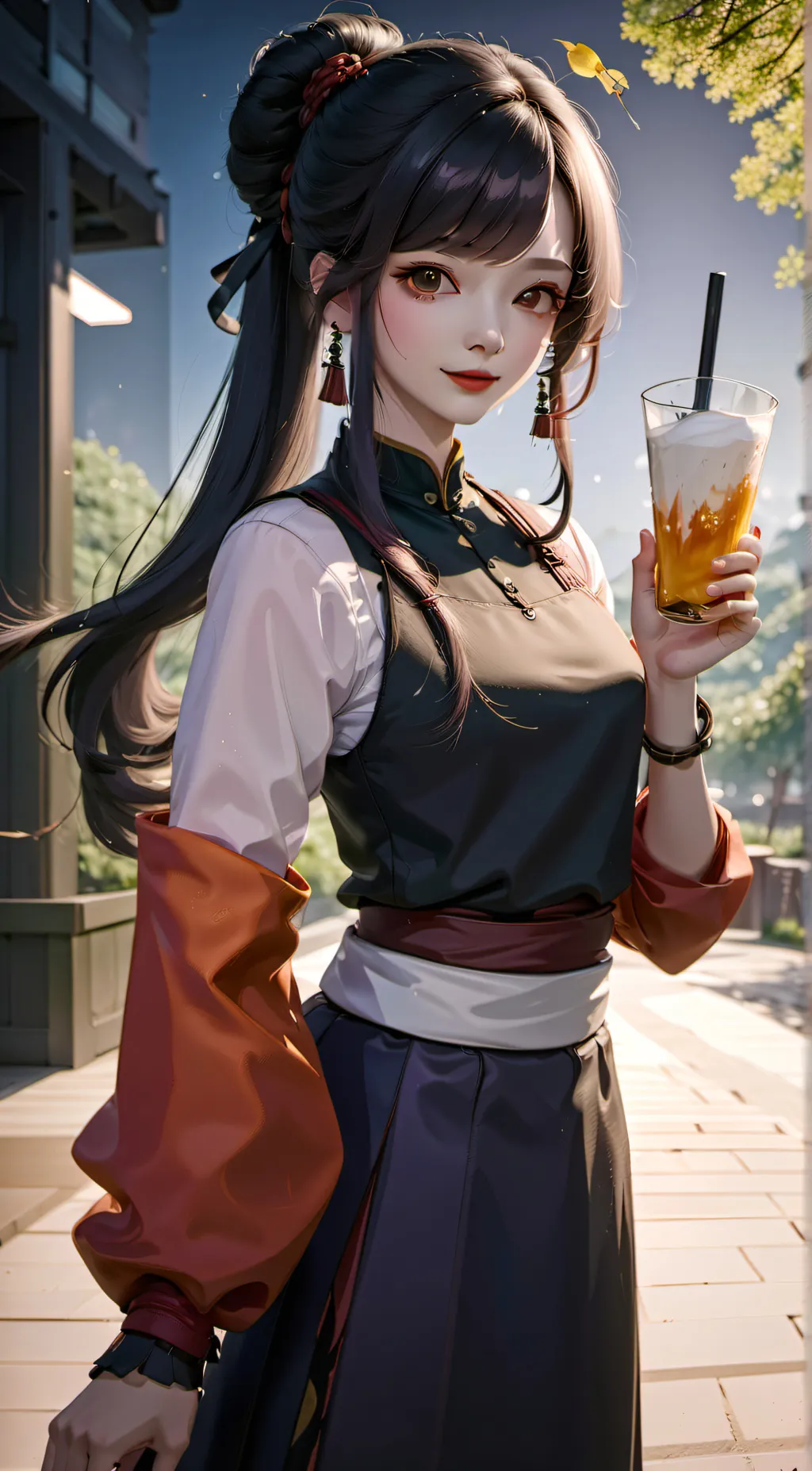 ai character: 雪菲菲 background