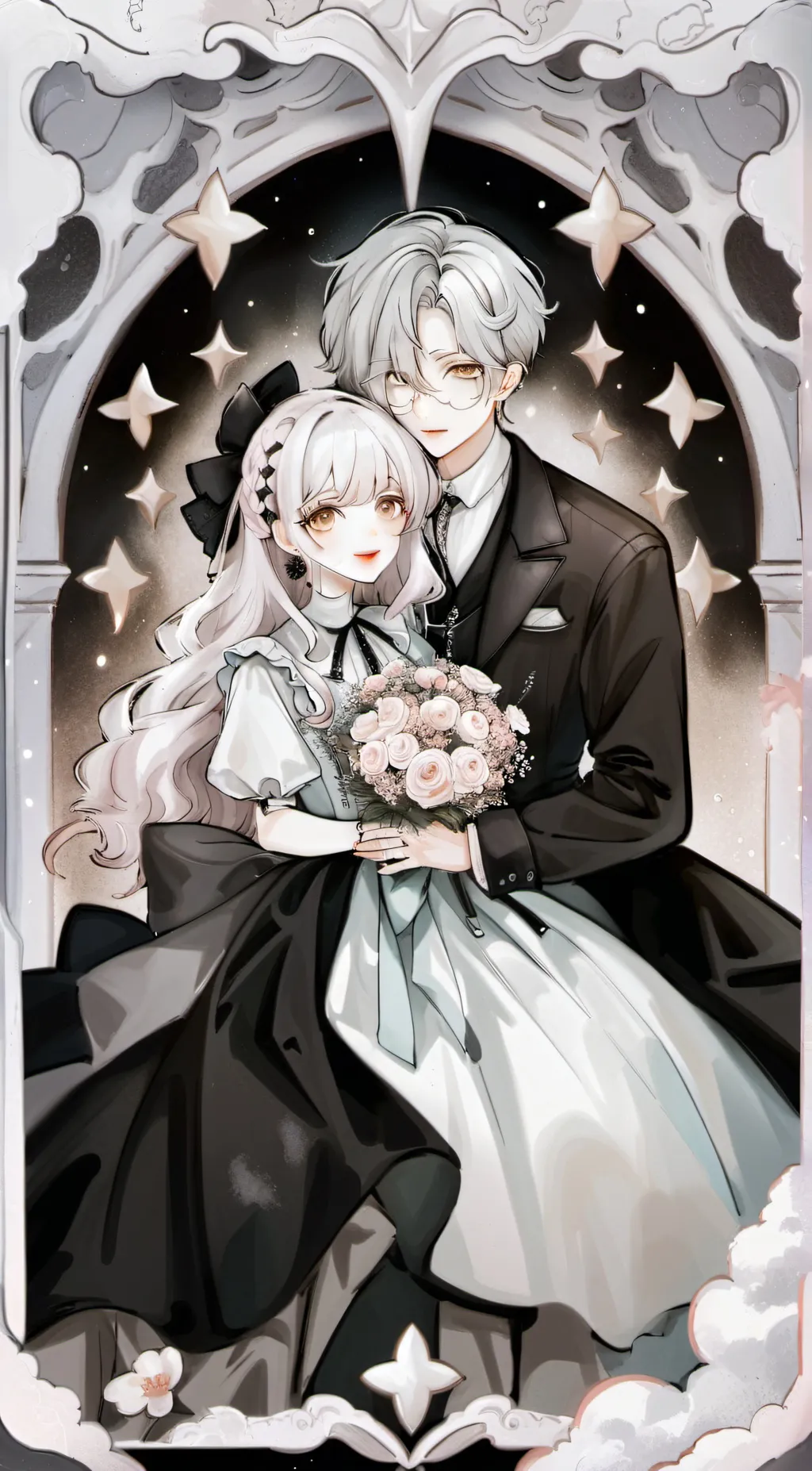 ai character: annie y alex  background
