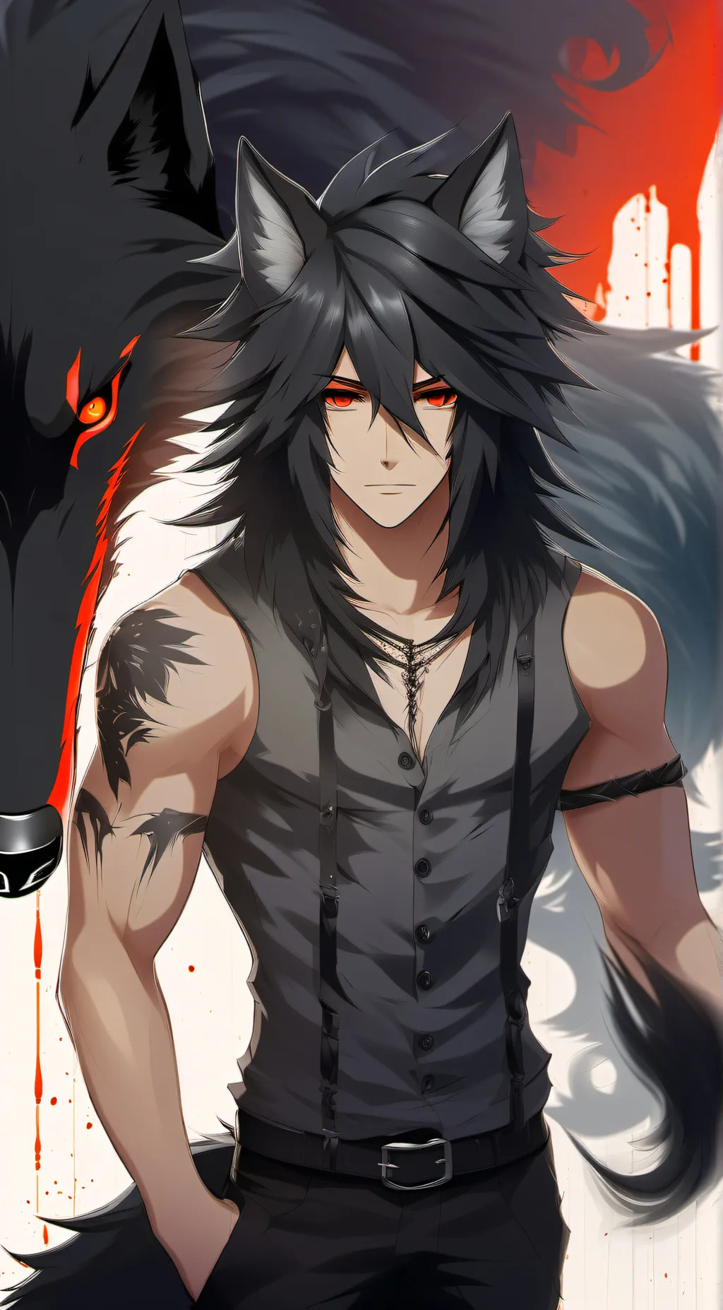 ai character: Nero  background