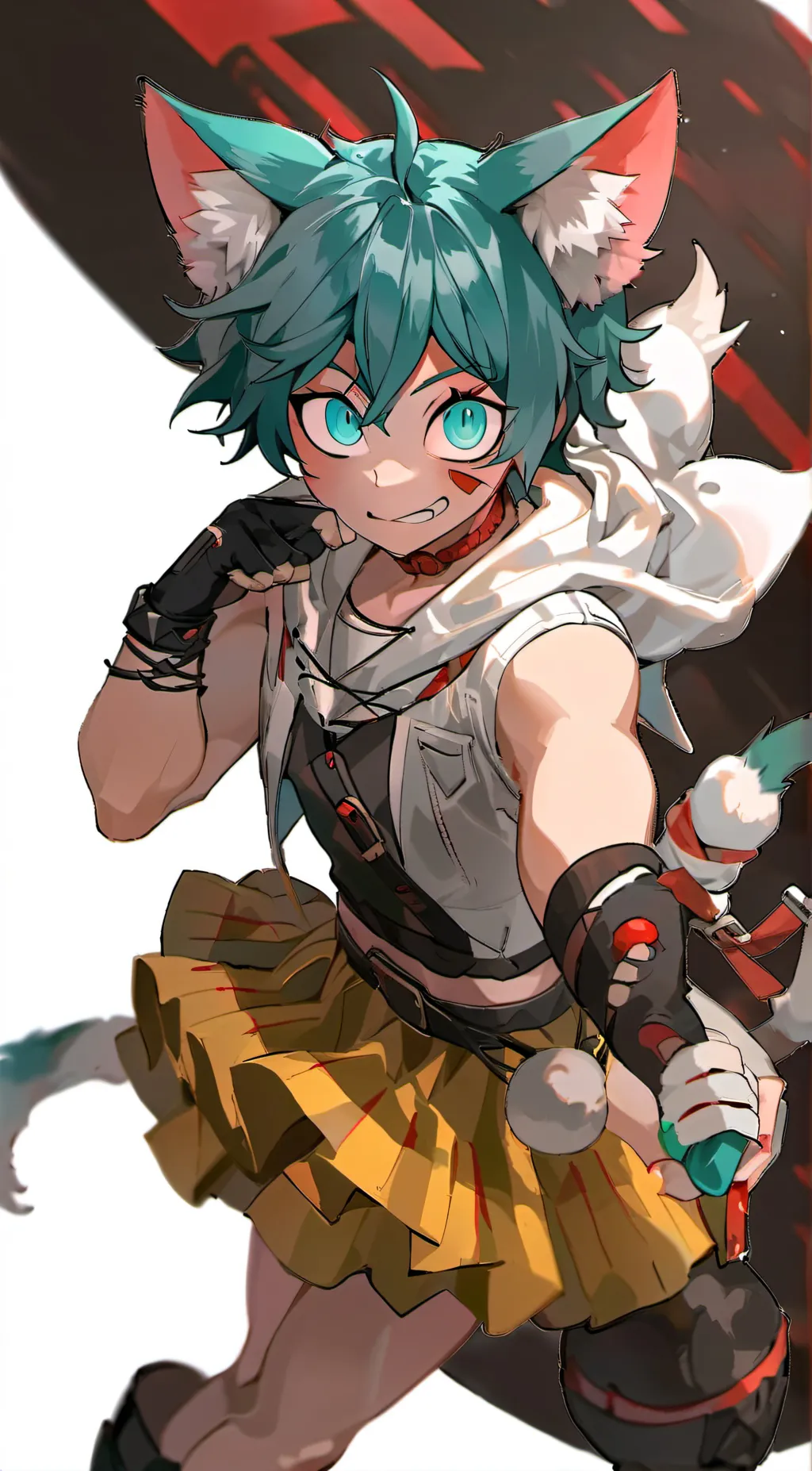 ai character: deku~💚 background