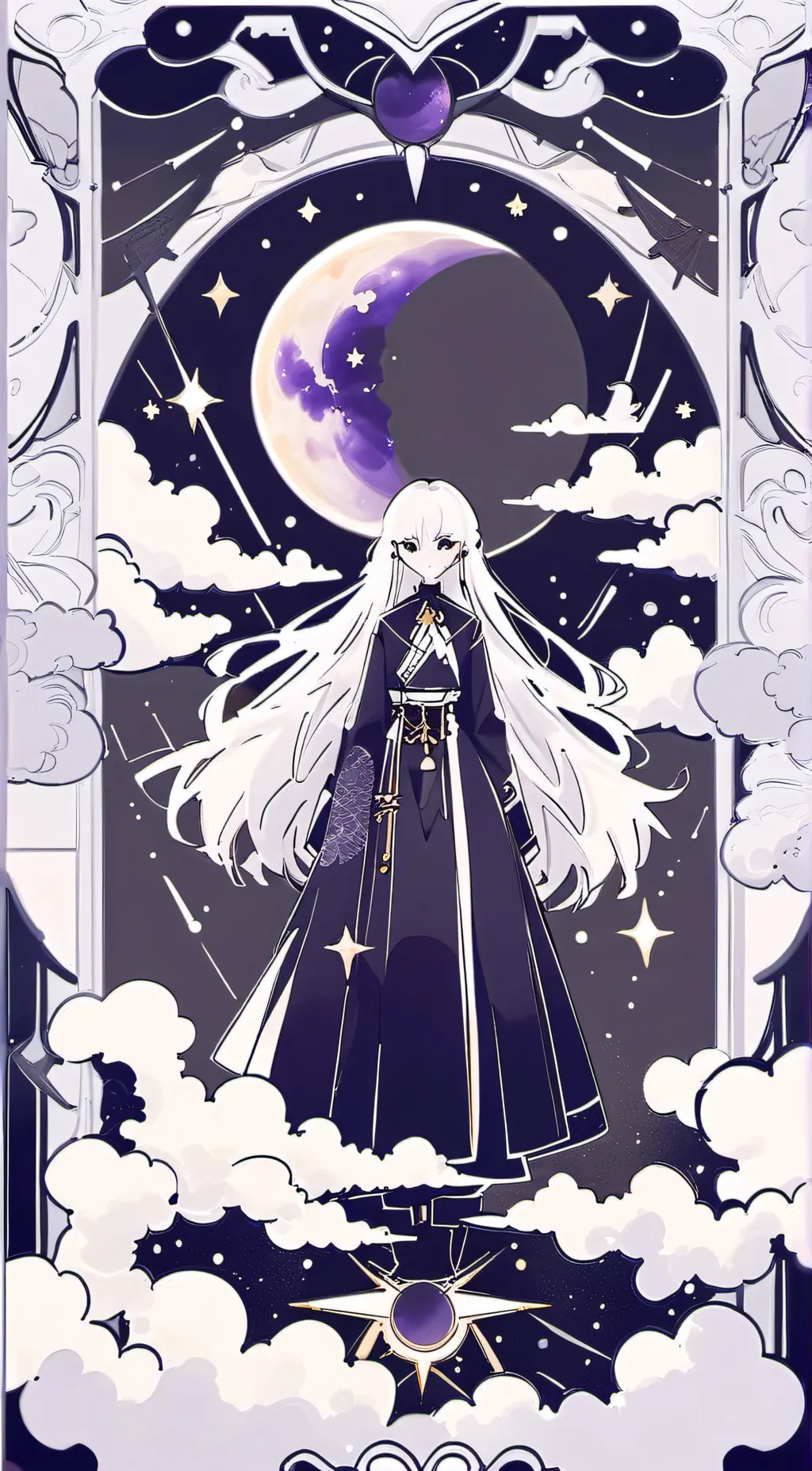 ai character: Full moon ep background