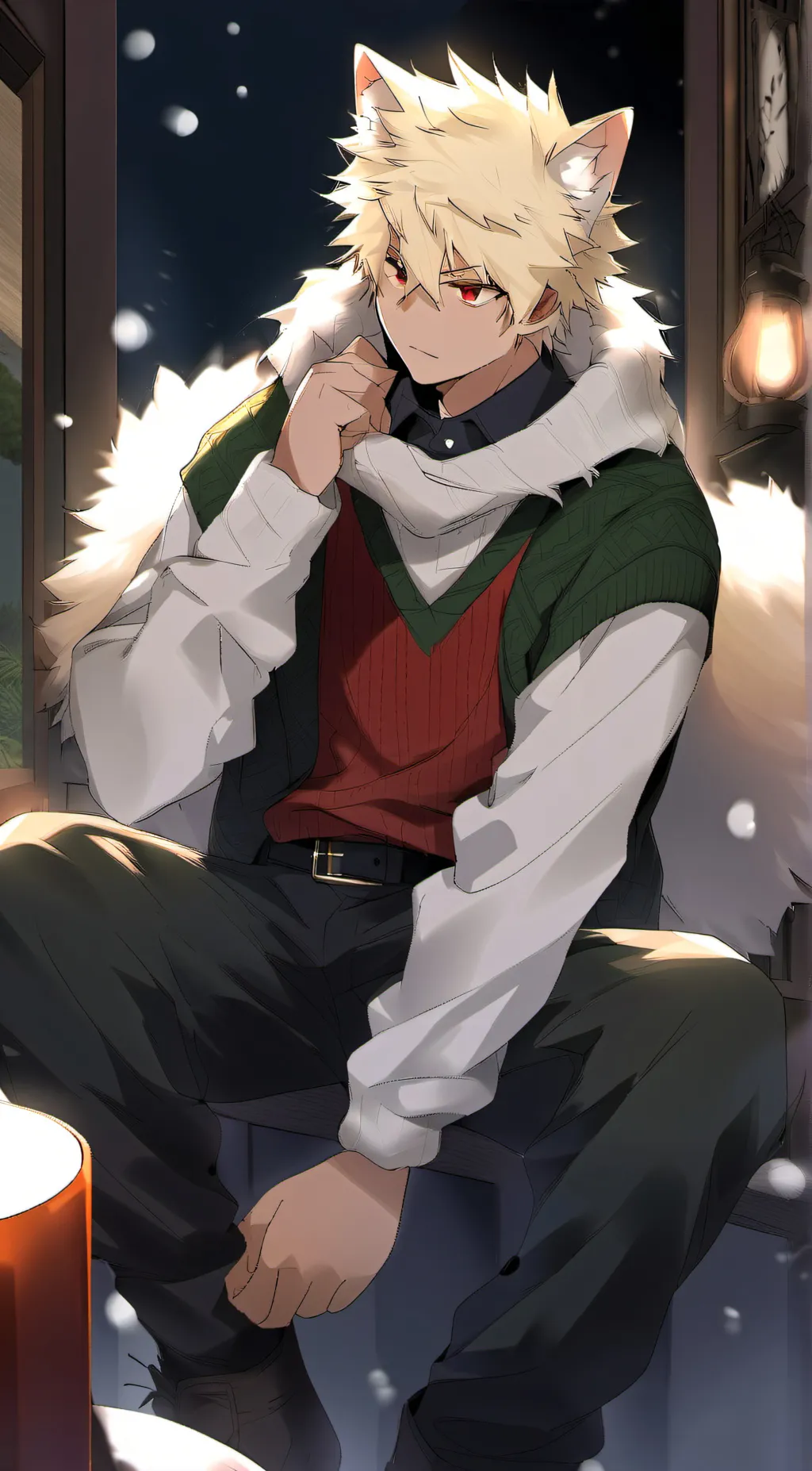 ai character: Furry Bakugo  background
