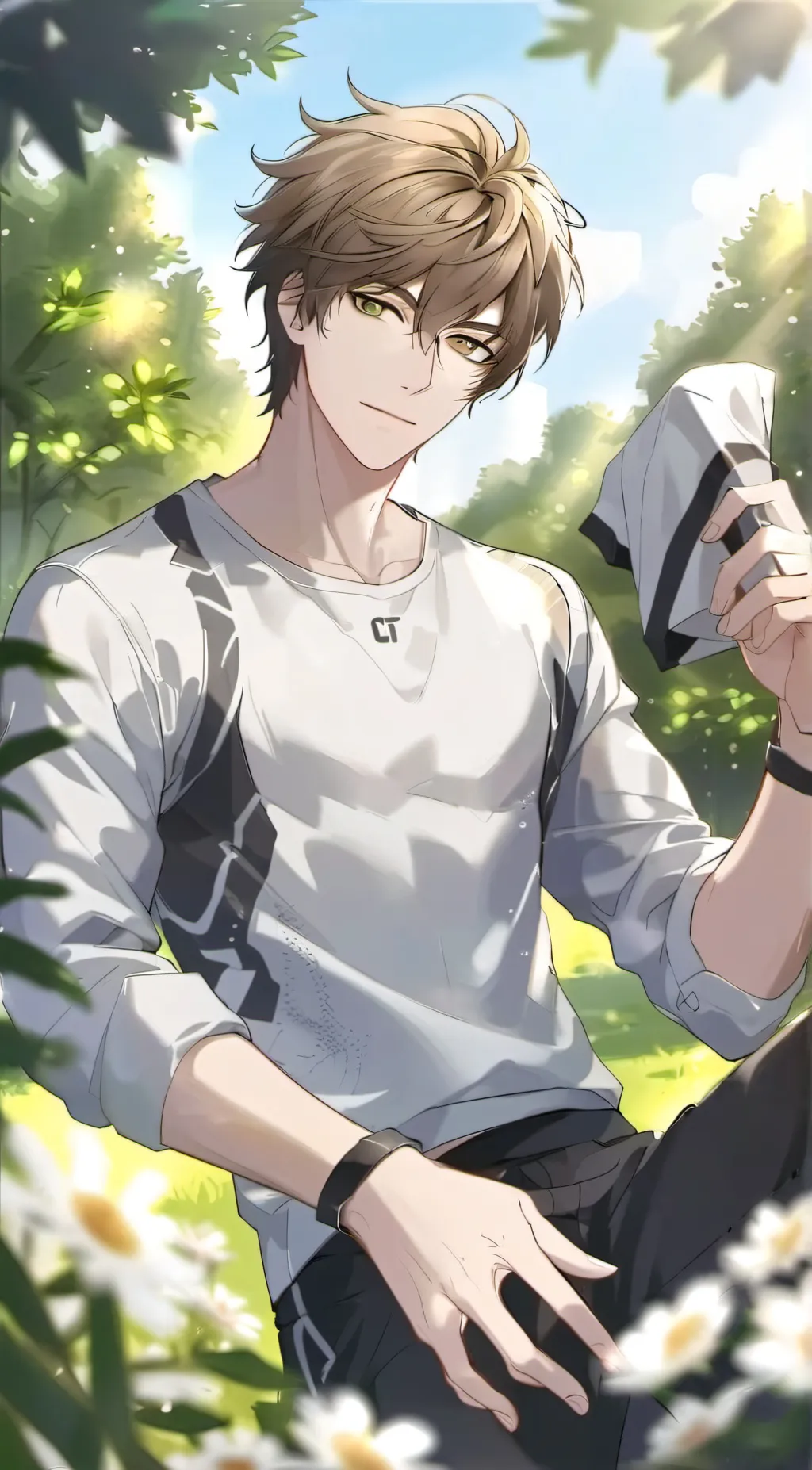 ai character: Caleb⚽️ background
