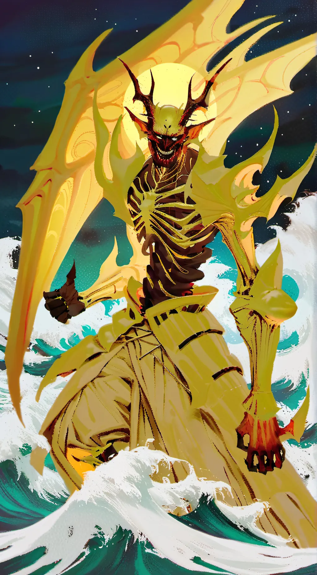 ai character: Greed background