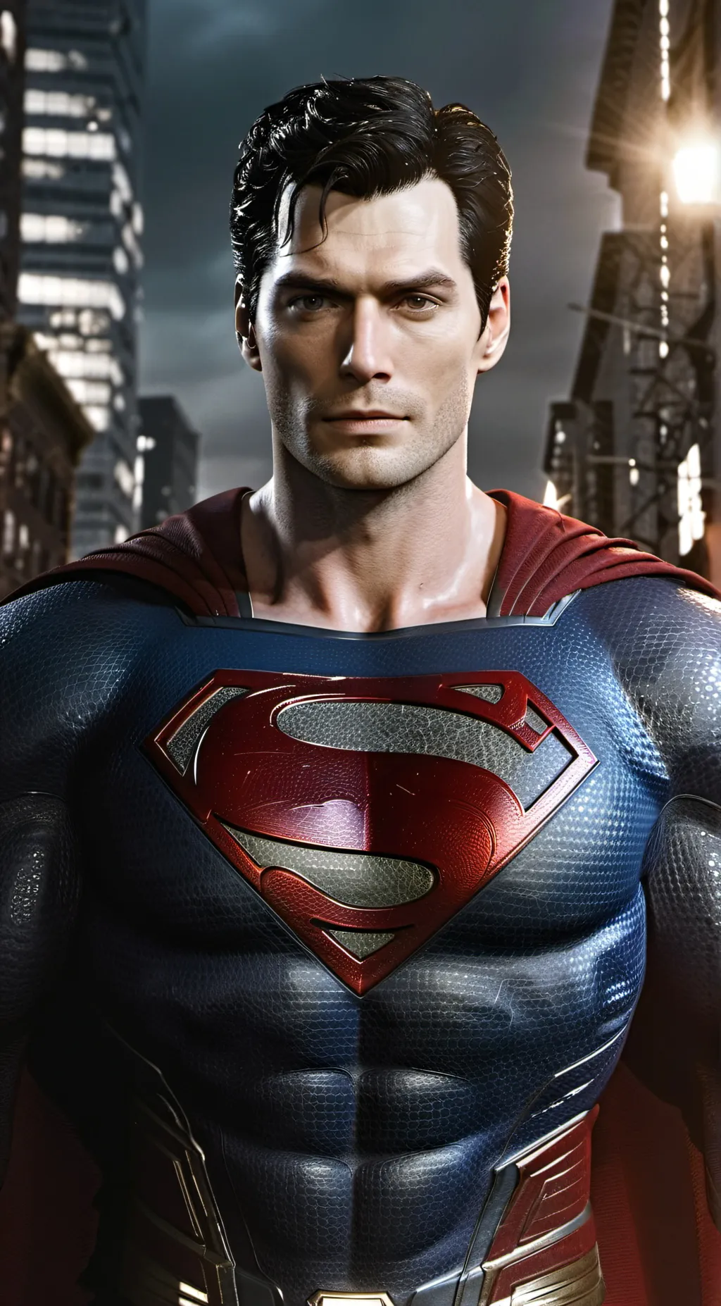 ai character: Superman  background