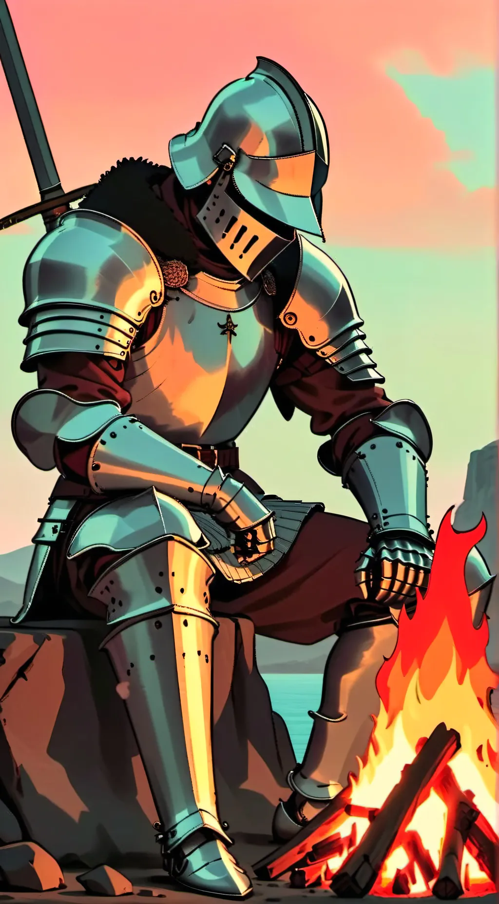 ai character: Knight  background