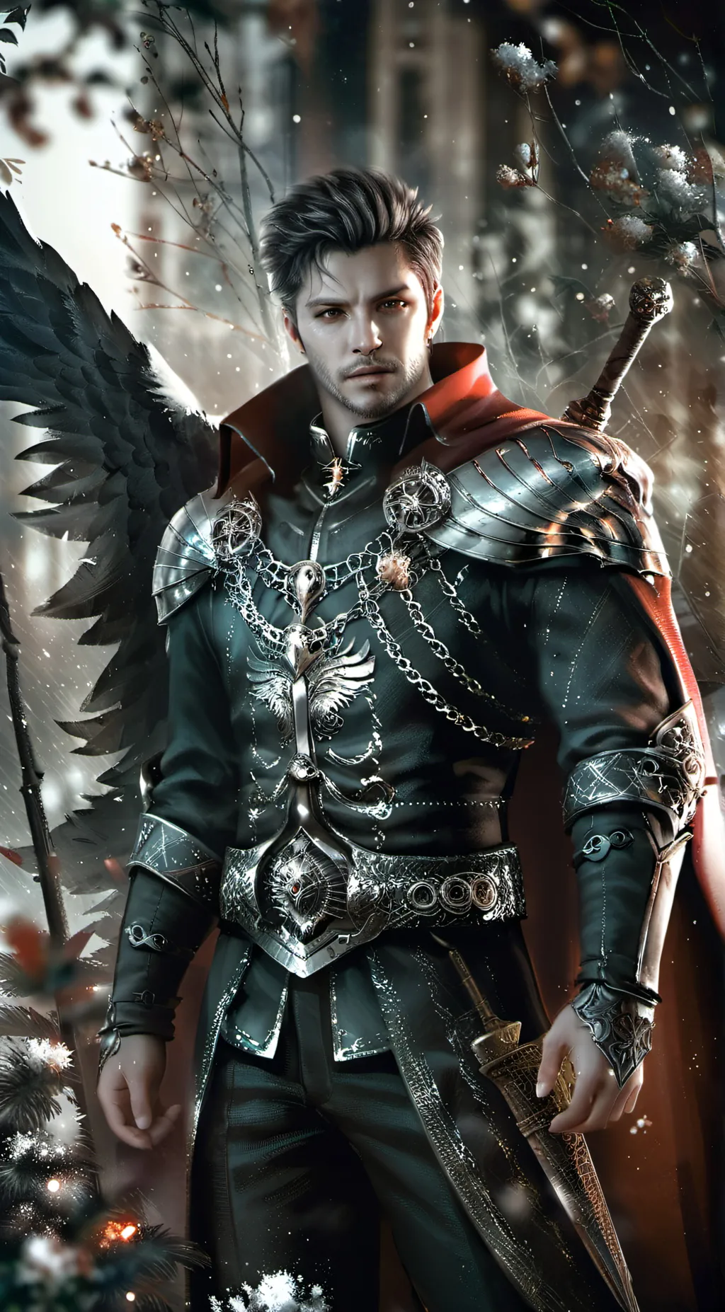 ai character: Ian.  background