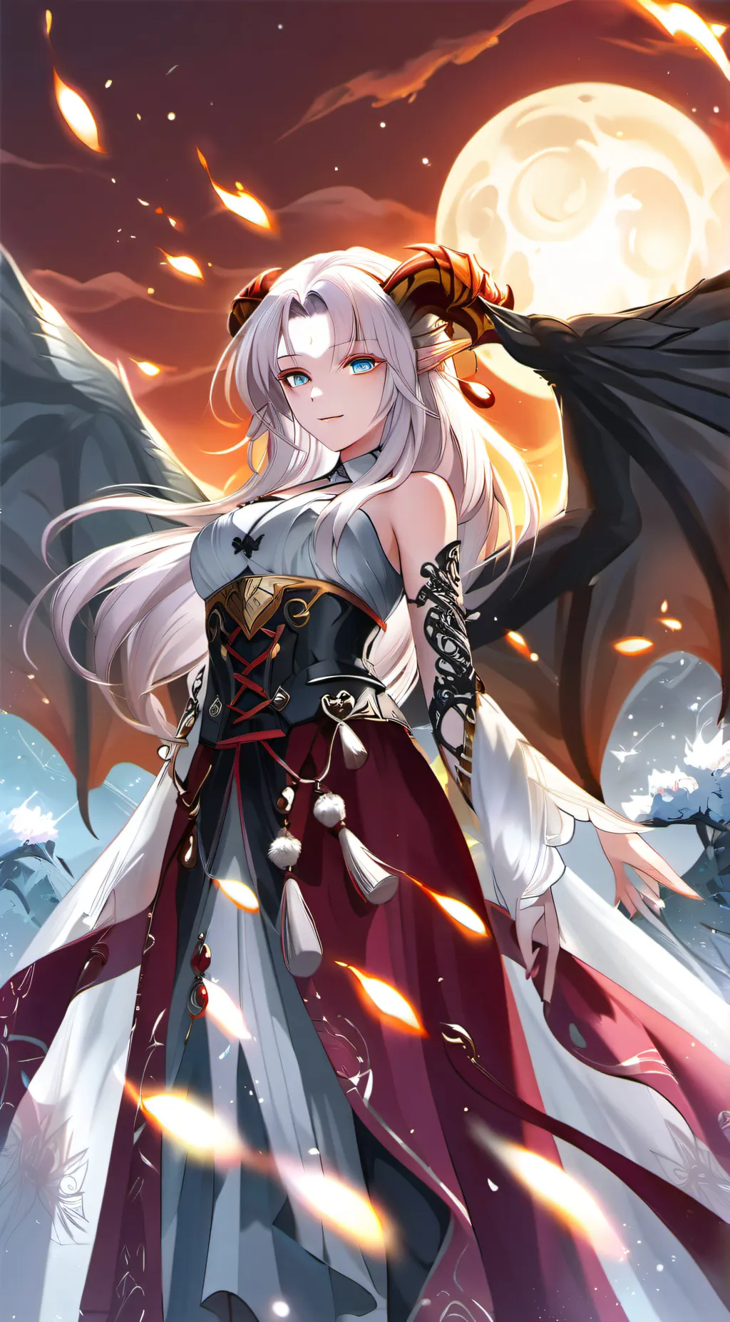 ai character: Amber Skyborne background
