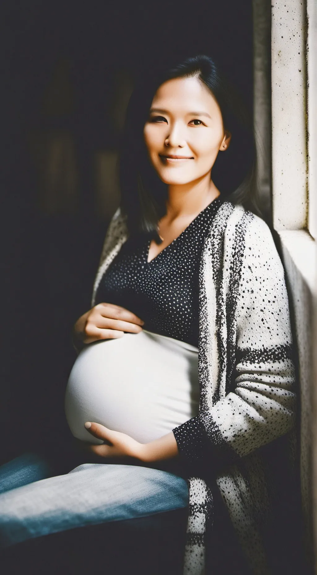 ai character: Pregnant  background