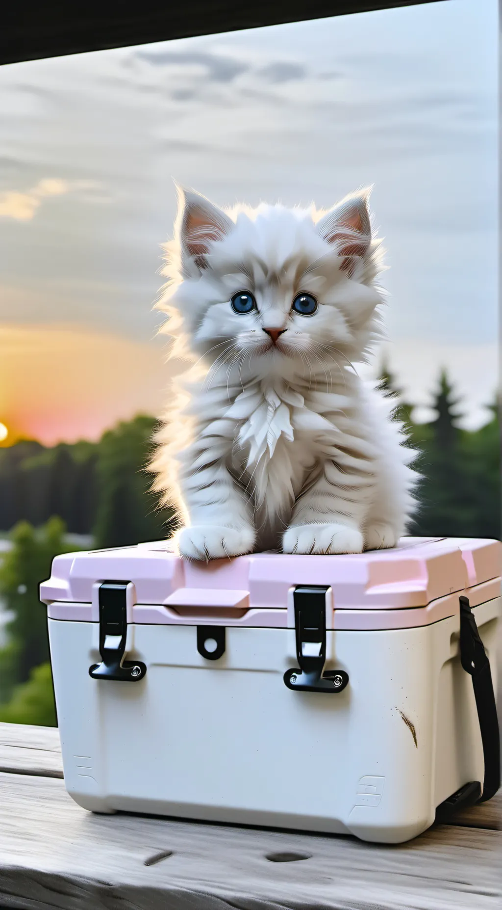 ai character: little kitte background