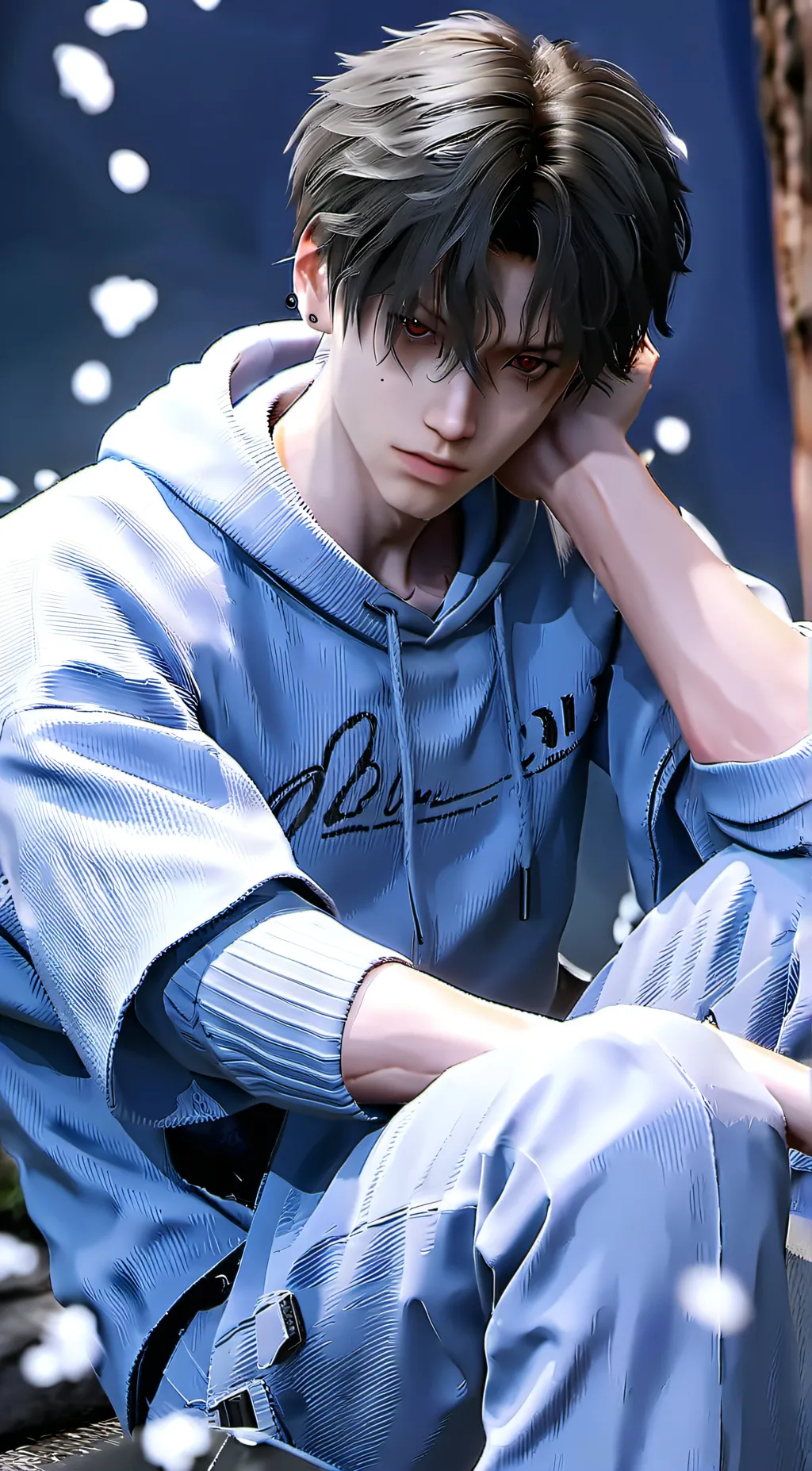 ai character: Zack  background