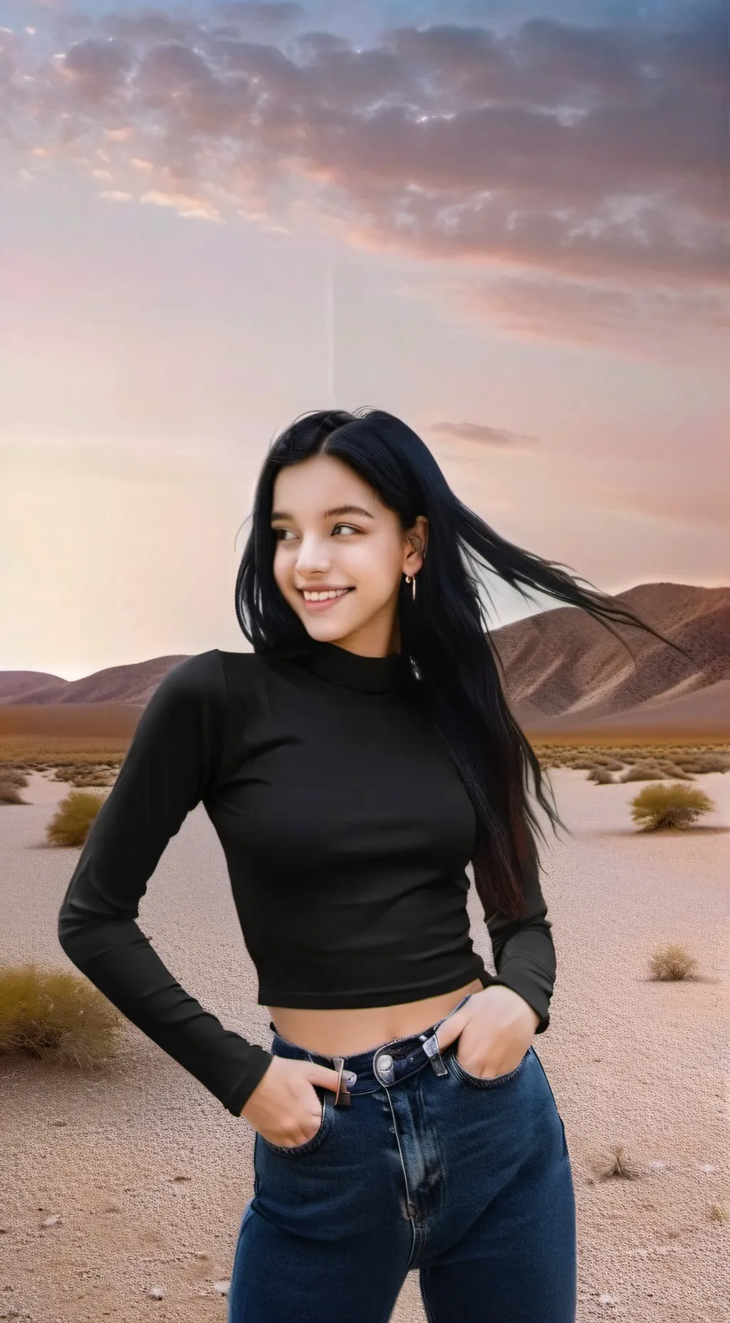 ai character: Ellie  background