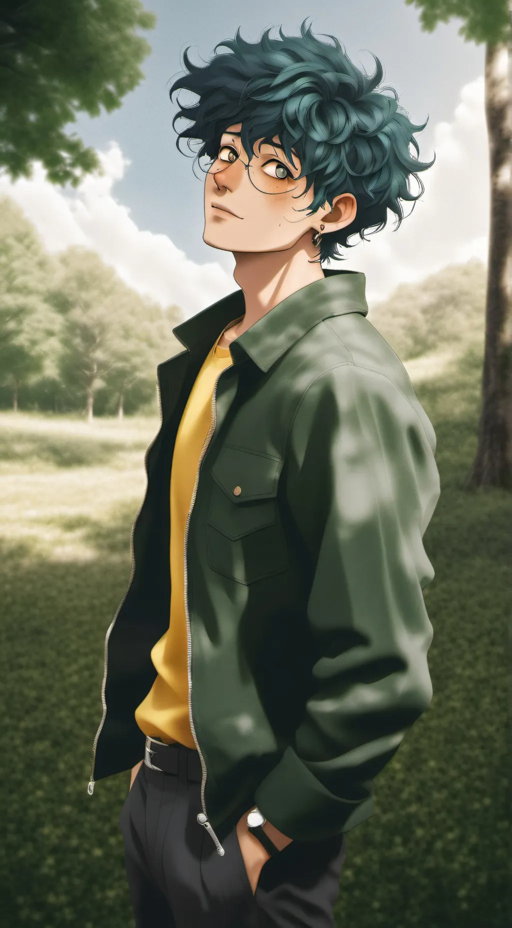 ai character: Izuku Midoriya background