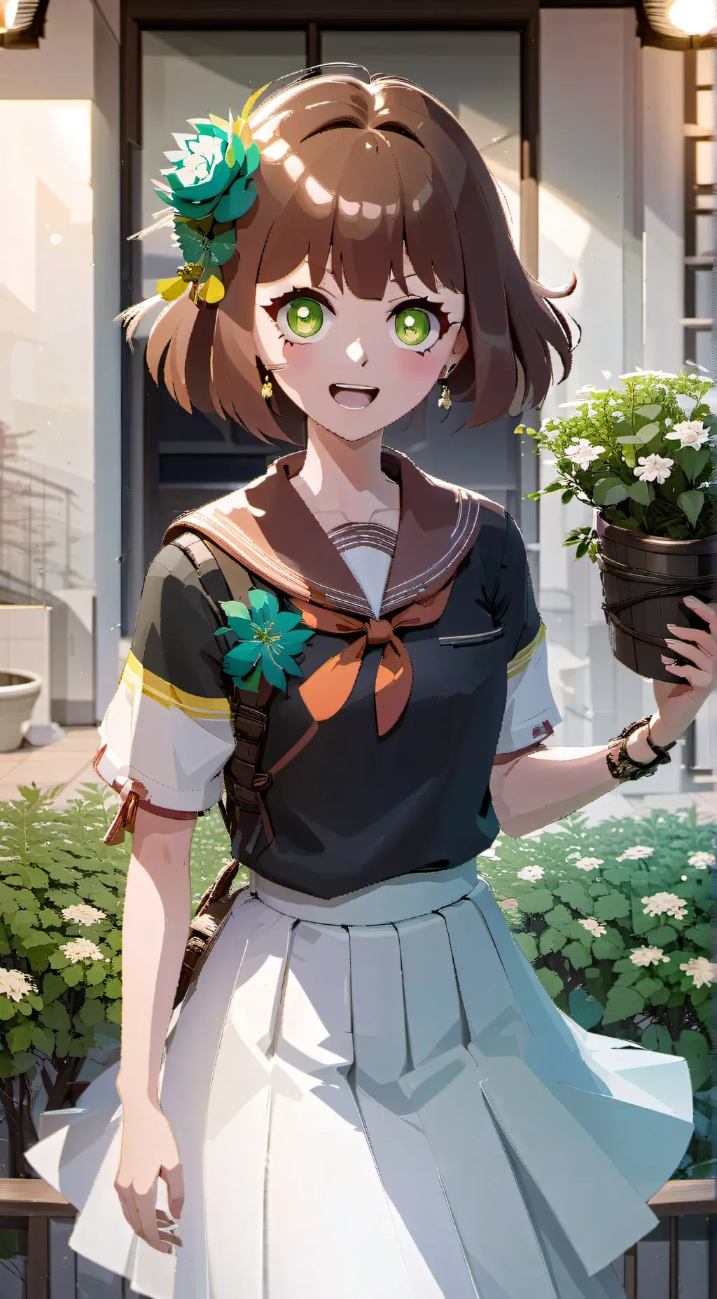 ai character: Lily  background