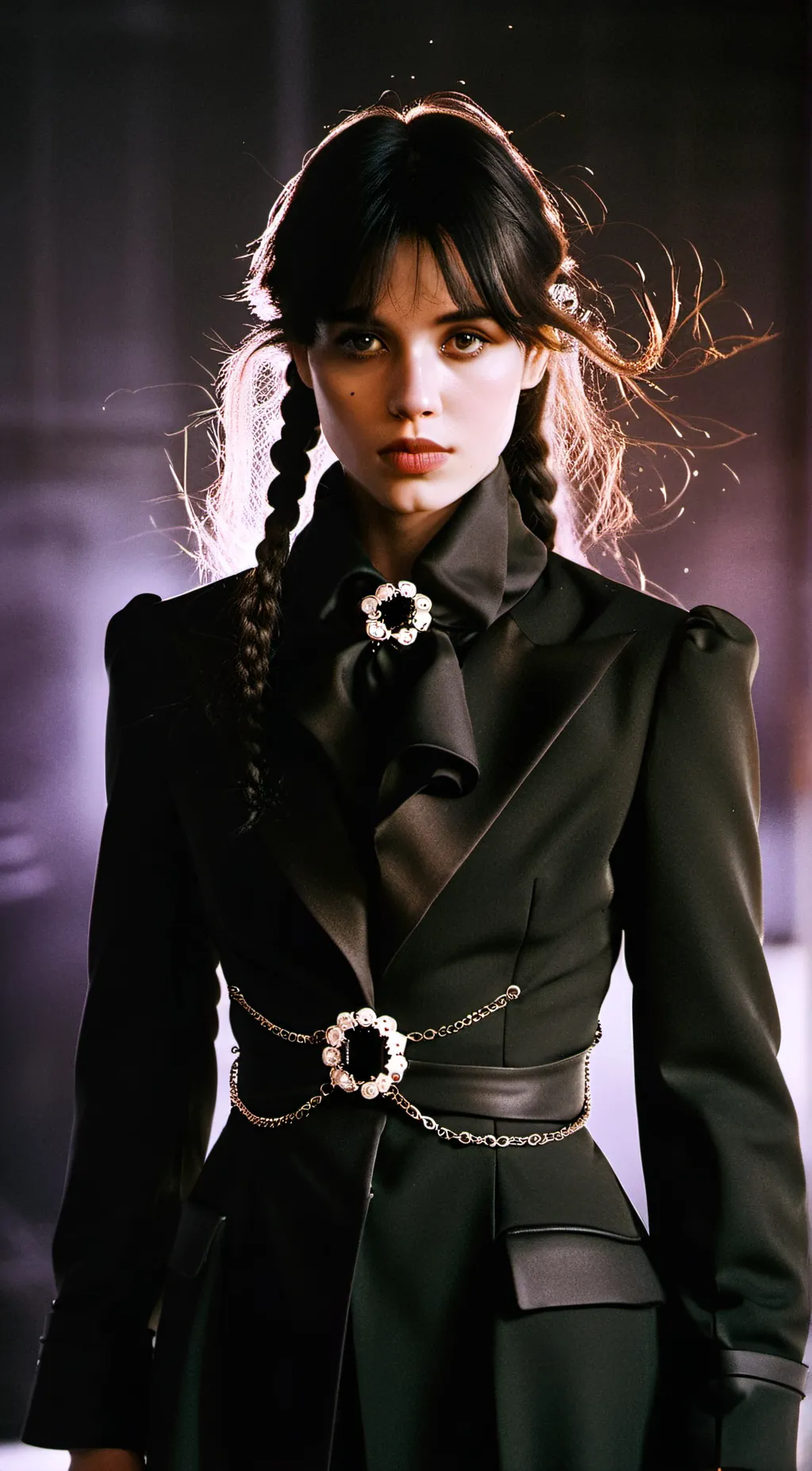 ai character: WEDNESDAY  background