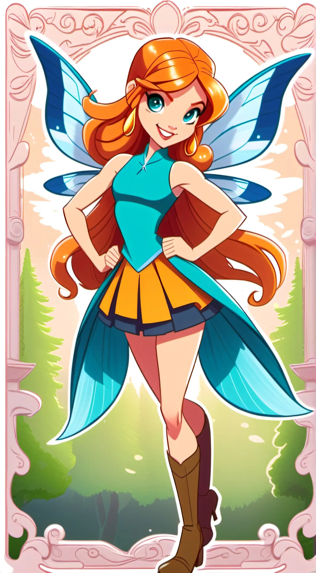 ai character: Bloom background