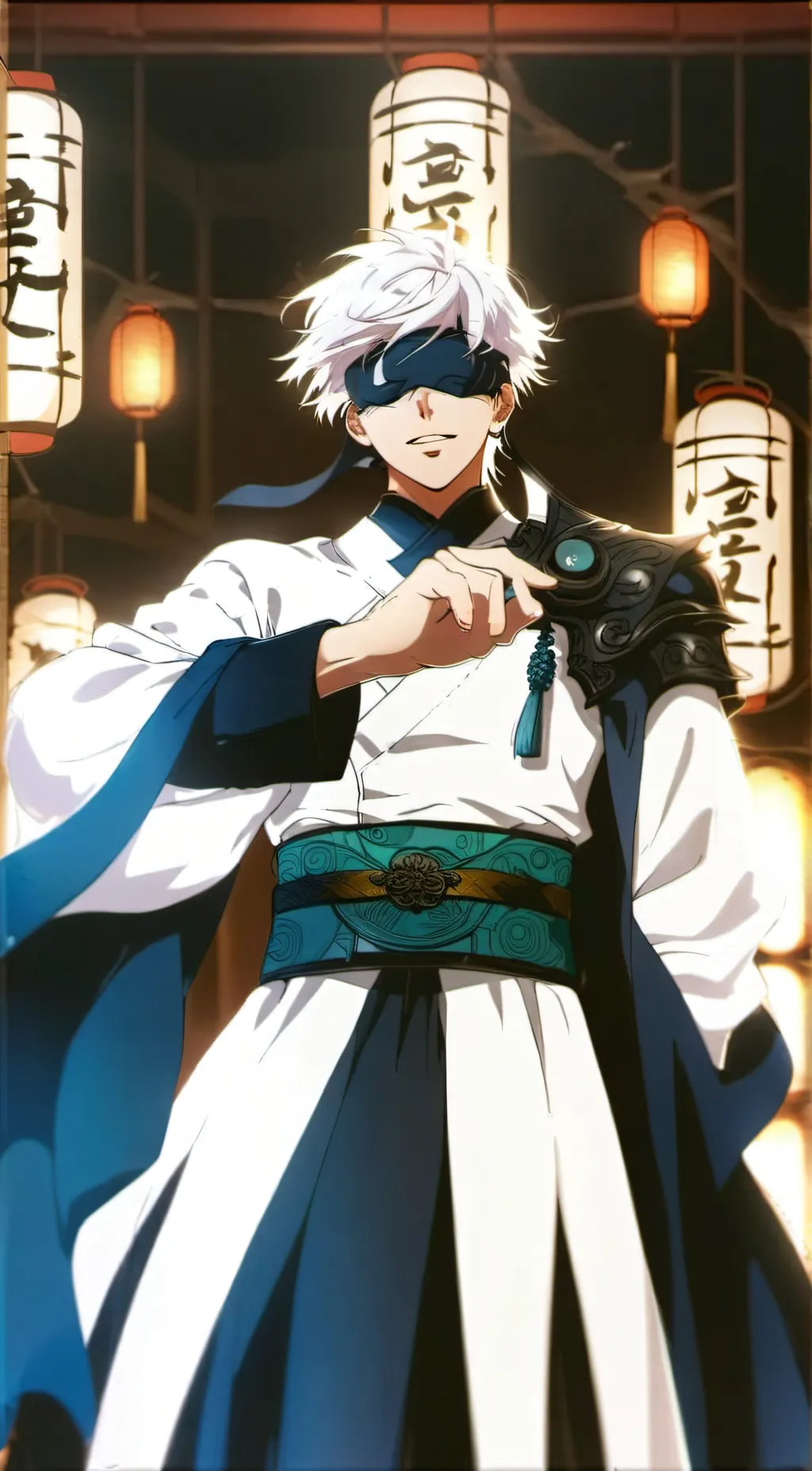 ai character: Gojo Satoru background