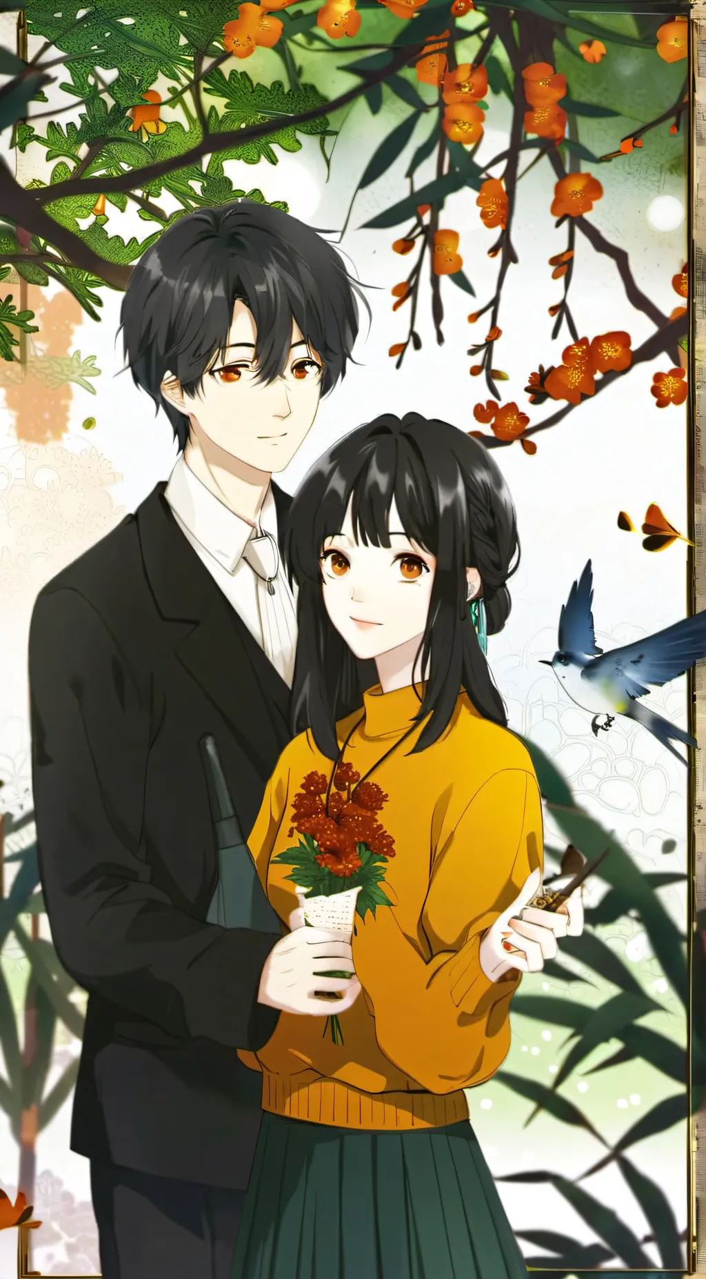 ai character: Eva and Jason  background
