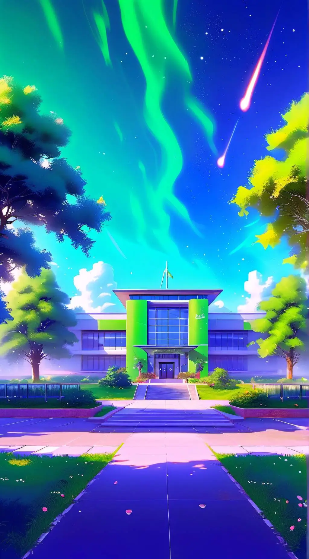 ai character: FNF school background