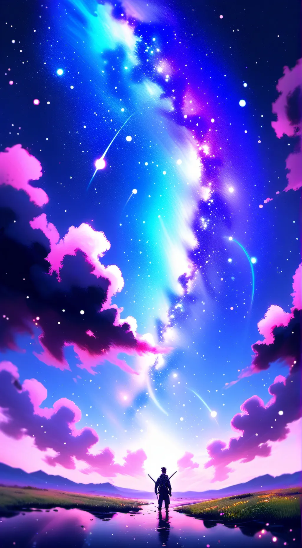 ai character: Galaxy poolverine  background