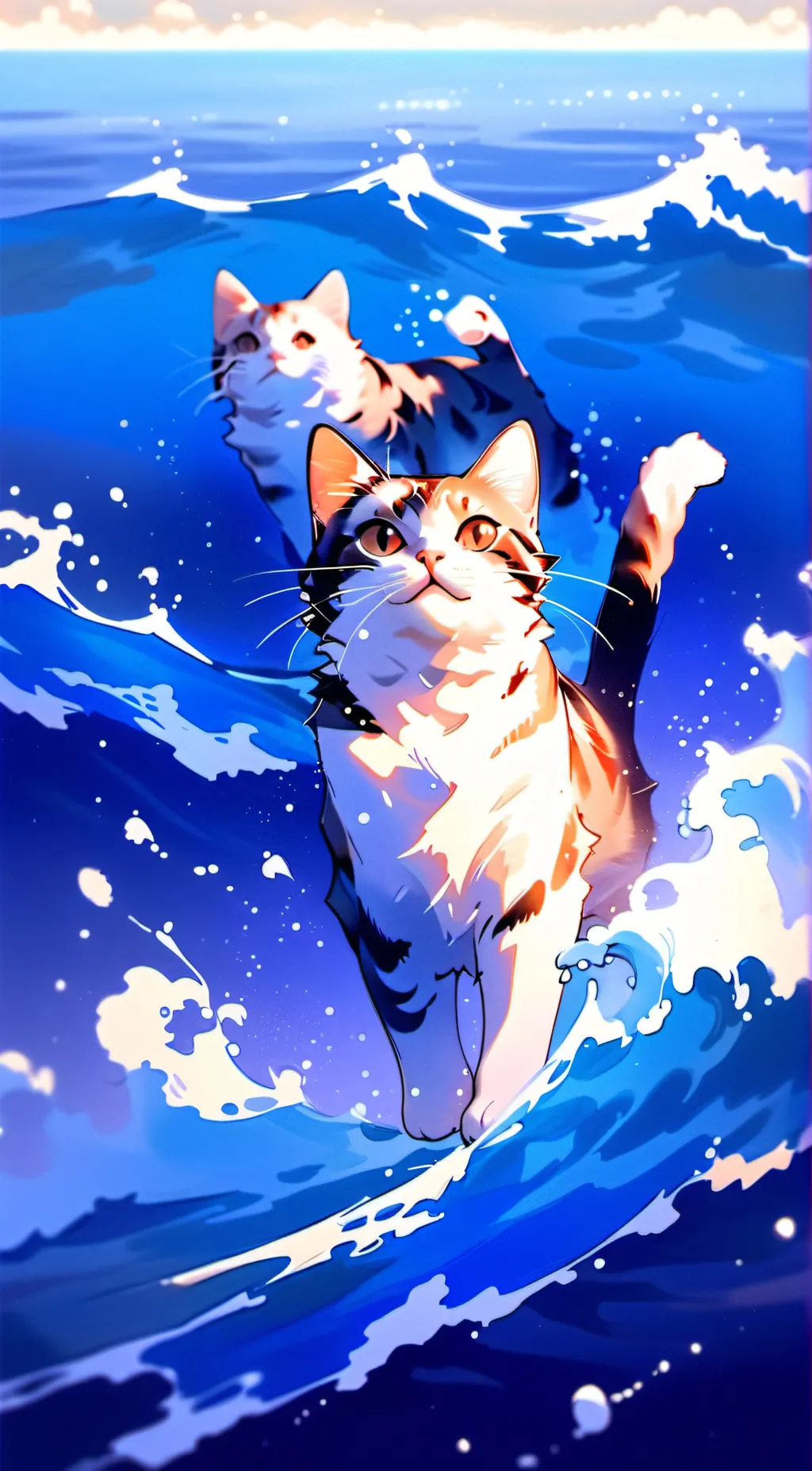 ai character: Sky and Moon background