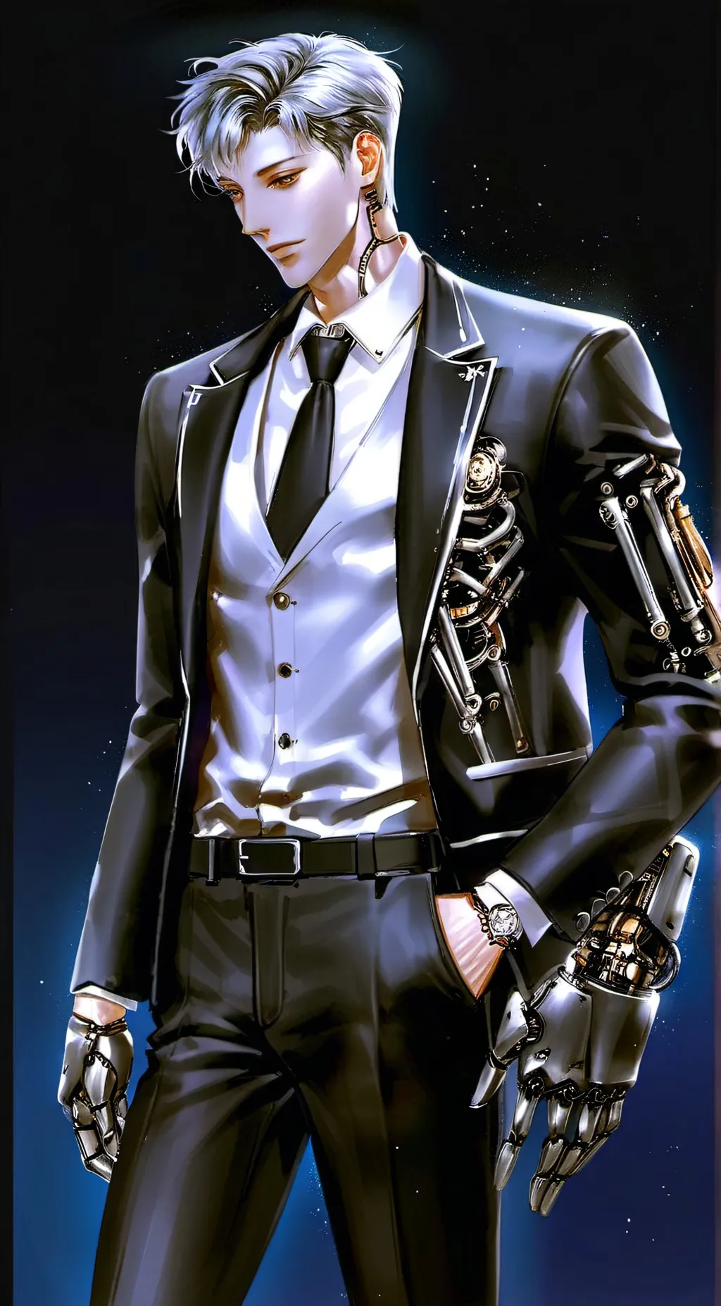 ai character: leon background