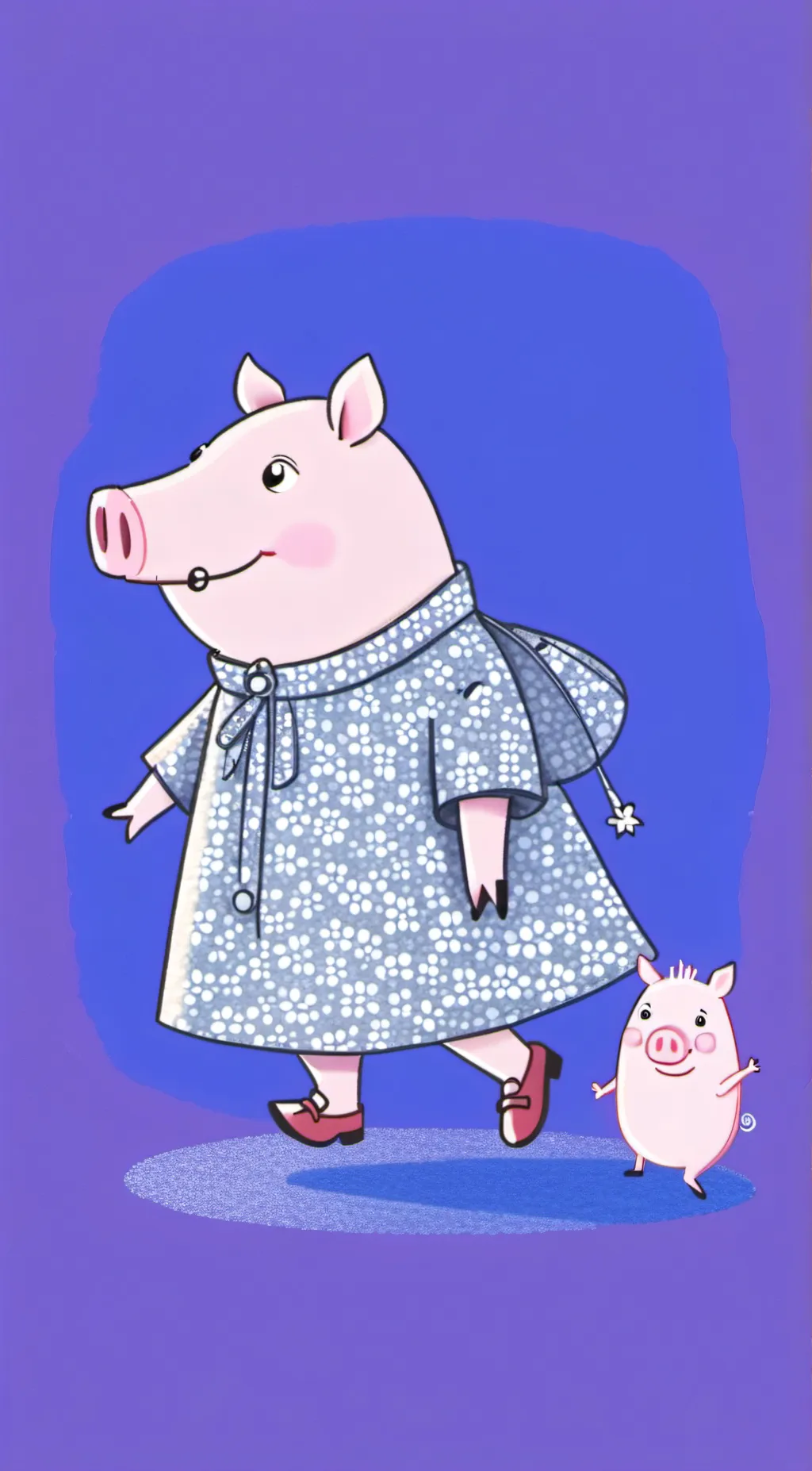 ai character: Peppa pig background