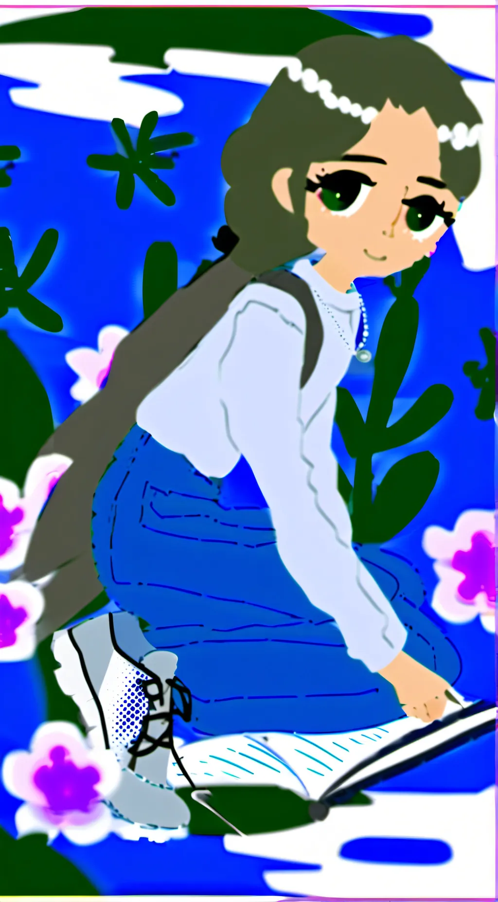 ai character: Pearl background
