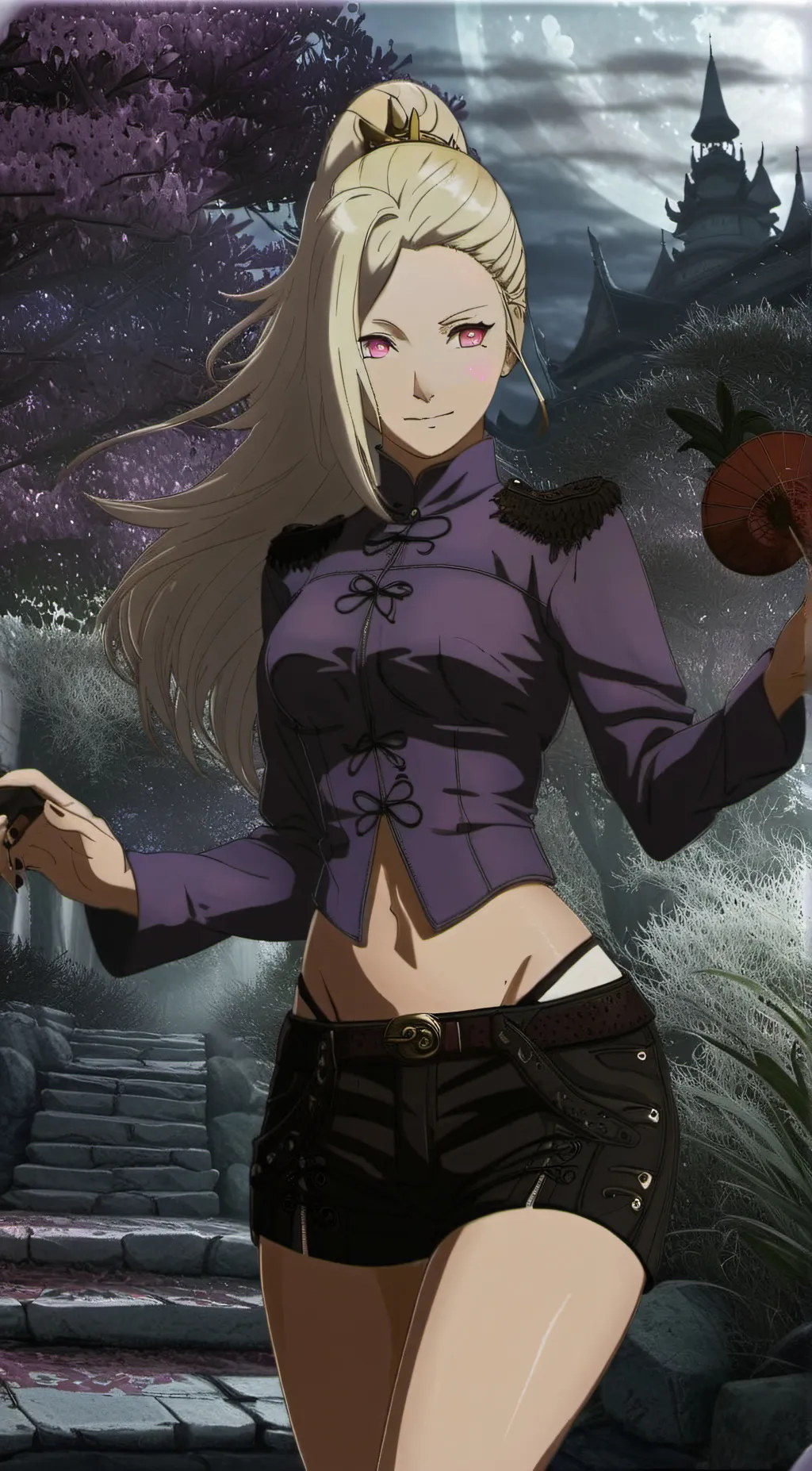 ai character: Ino Yamanaka  background