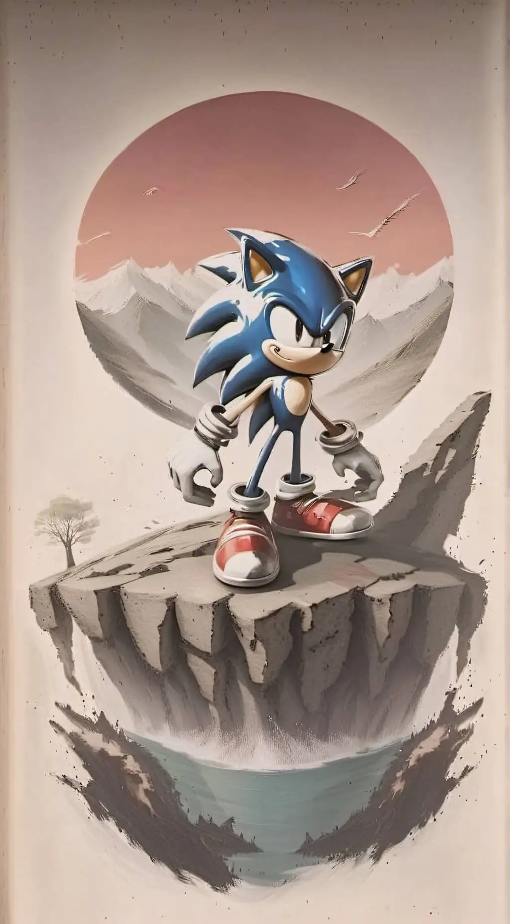 ai character: metal virus(sonic) background