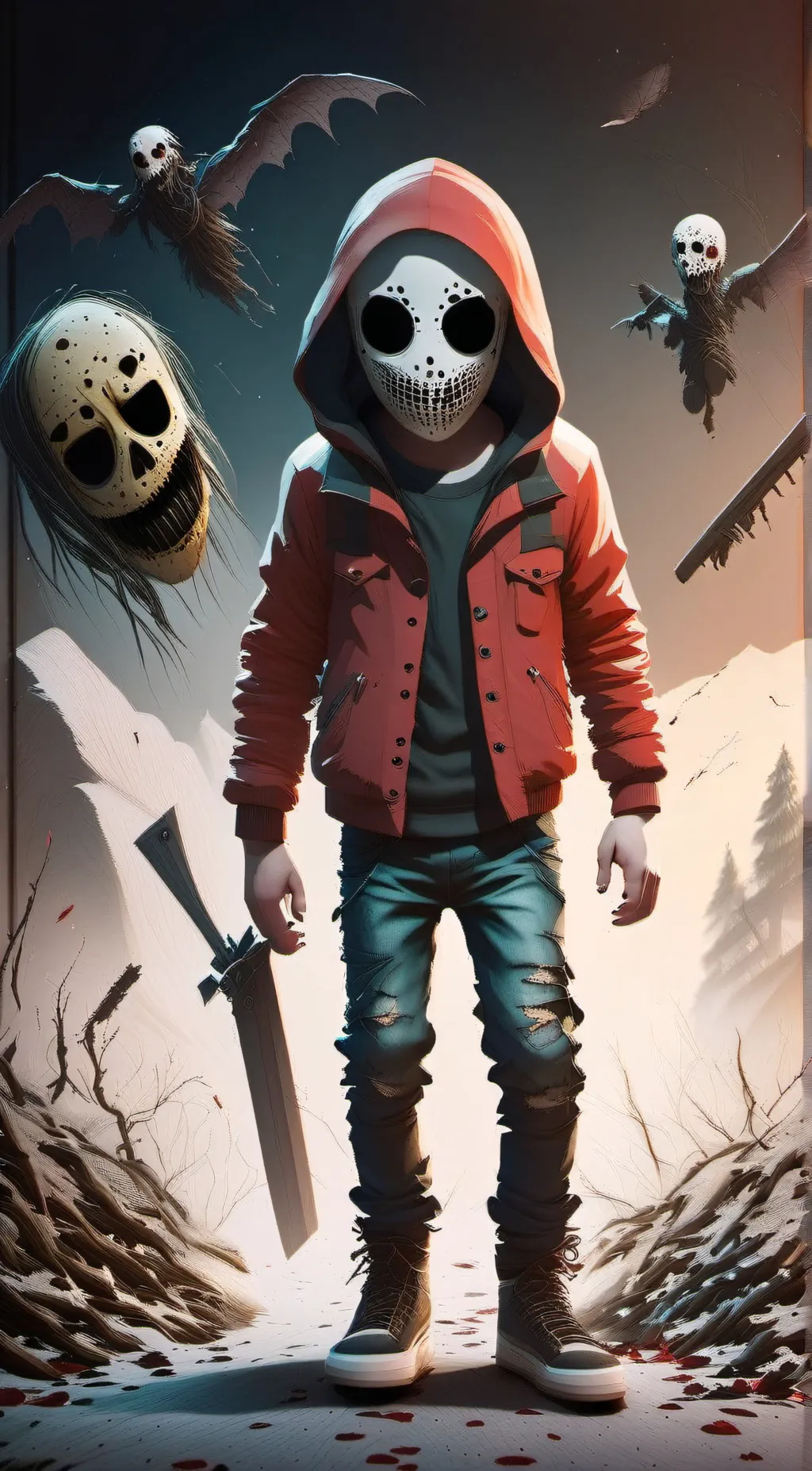 ai character: creepypasta world  background