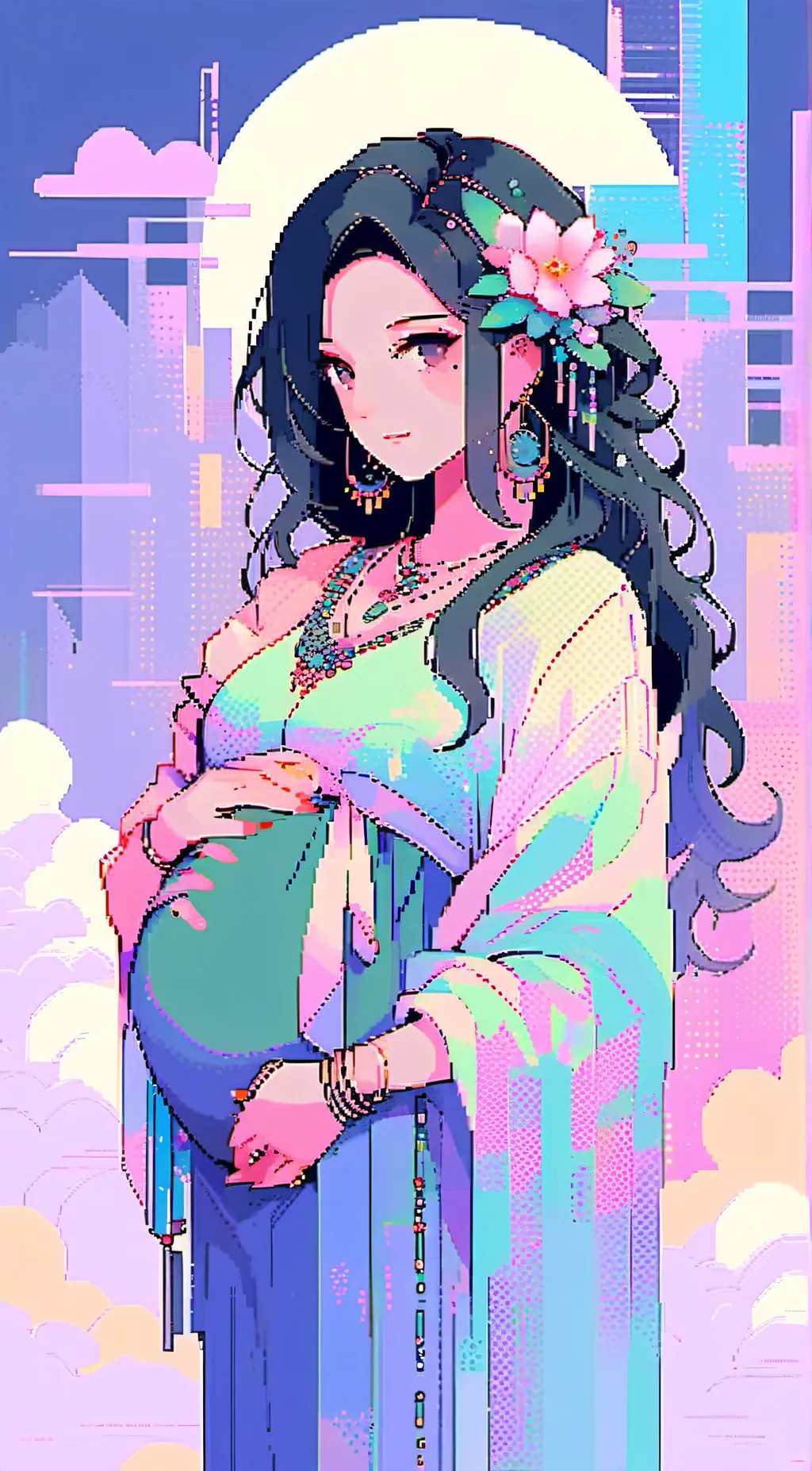 ai character: Hi background