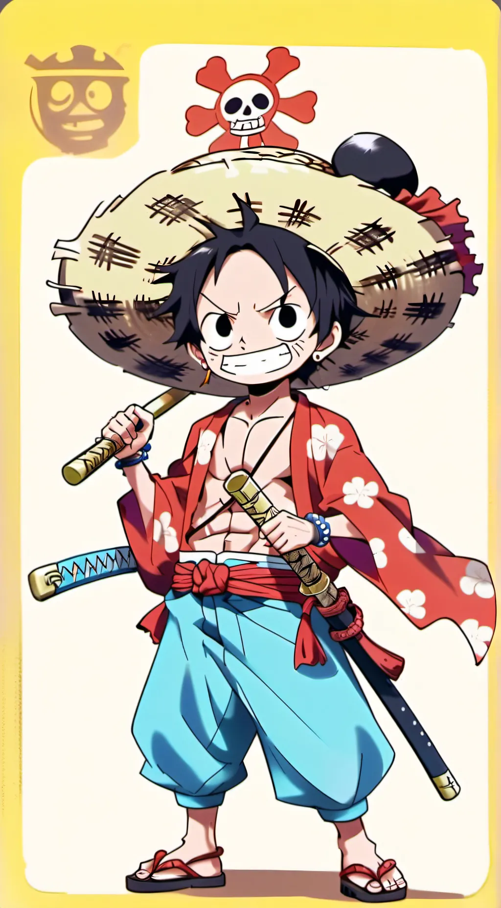 ai character: Mugiwara Crew background