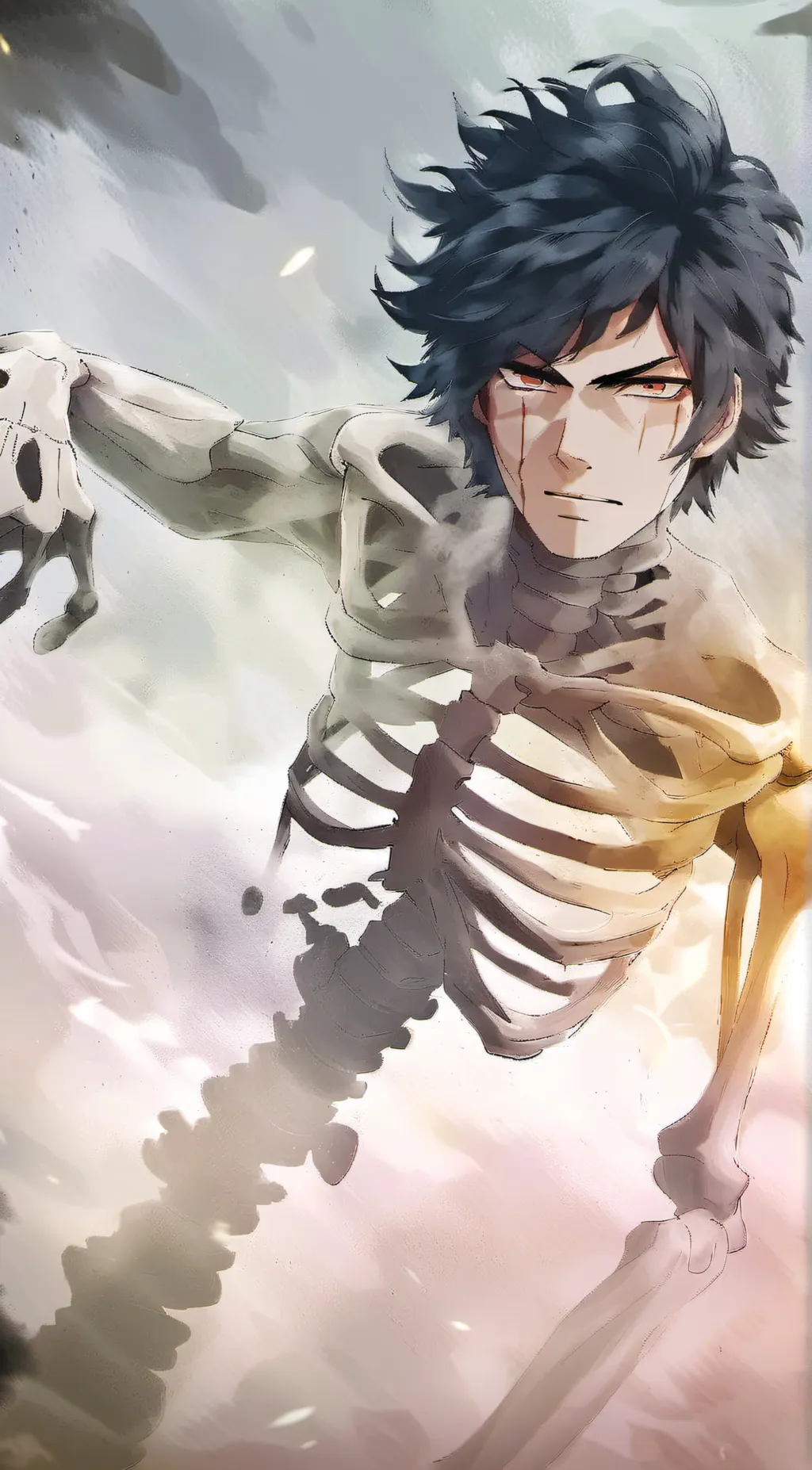 ai character: Skeleton background