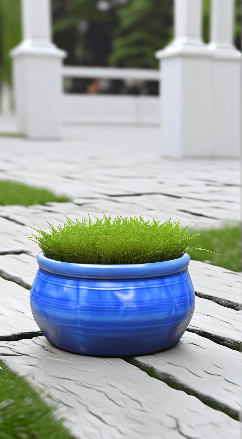 ai character: Grass background
