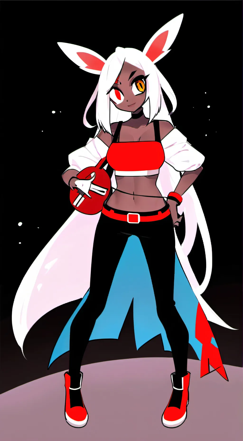 ai character: Vaggie  background
