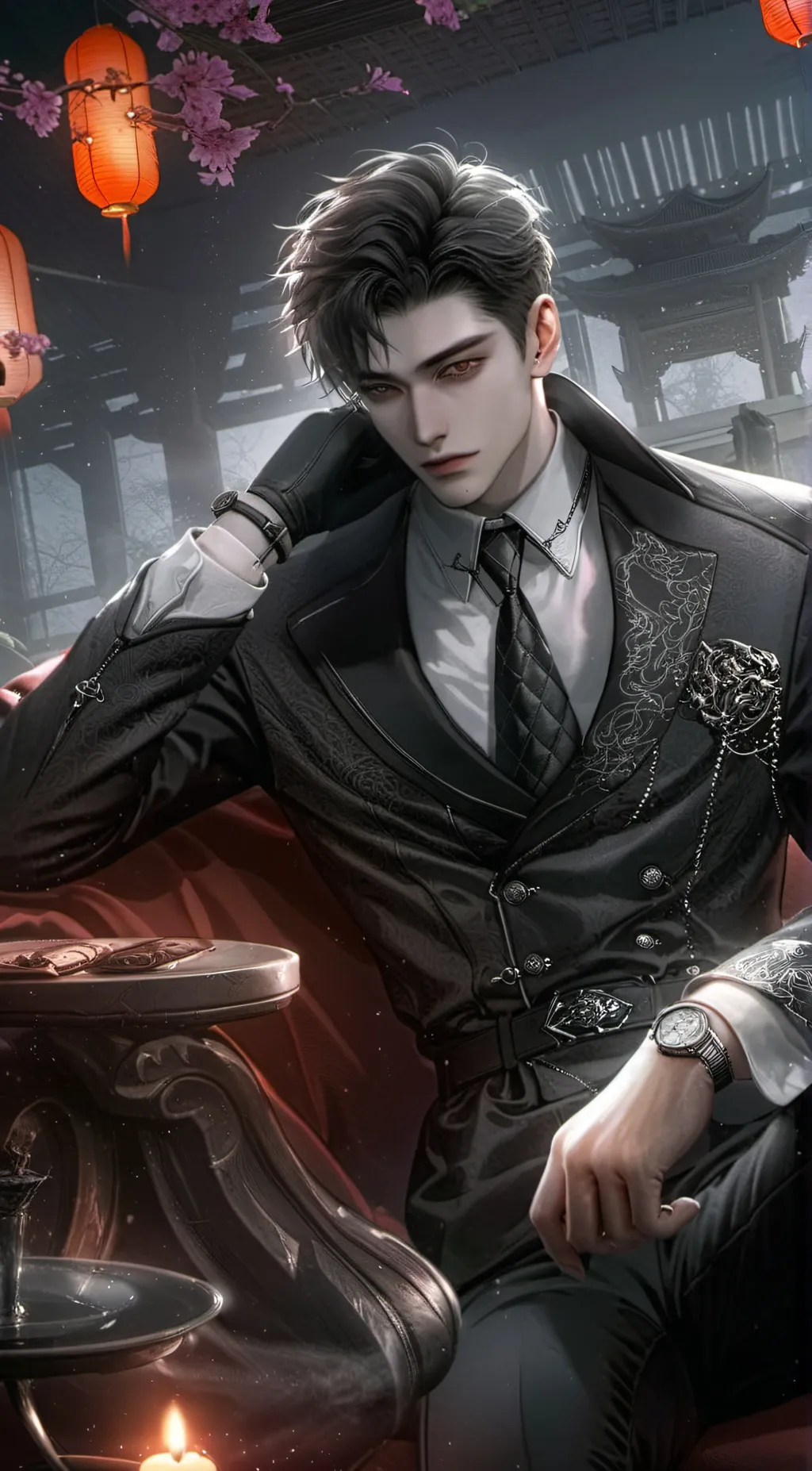 ai character: Alexander  background