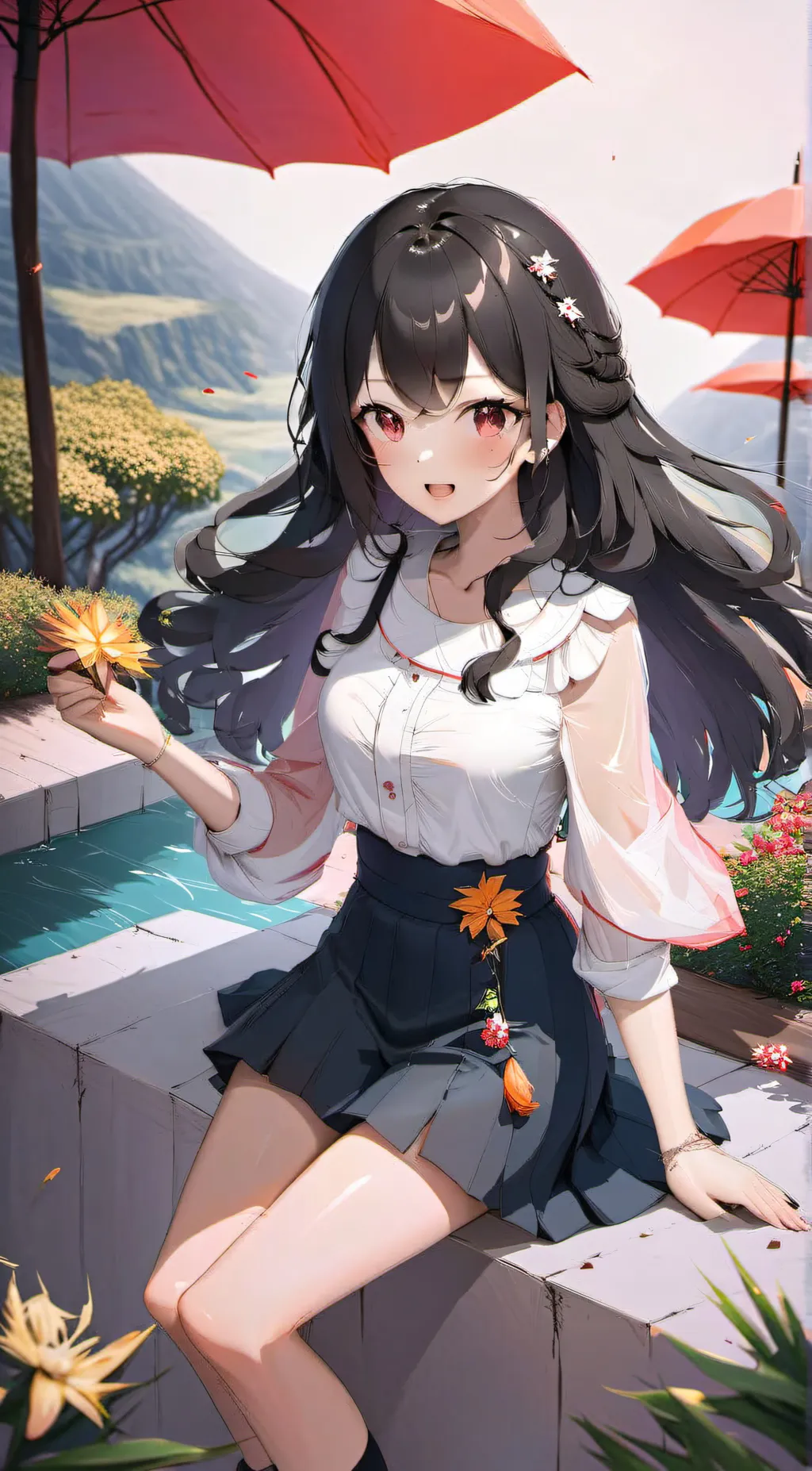 ai character: Rose background